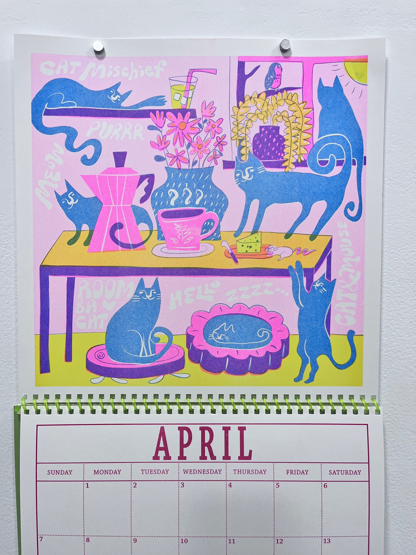 Pet Riso 2024 Calendar