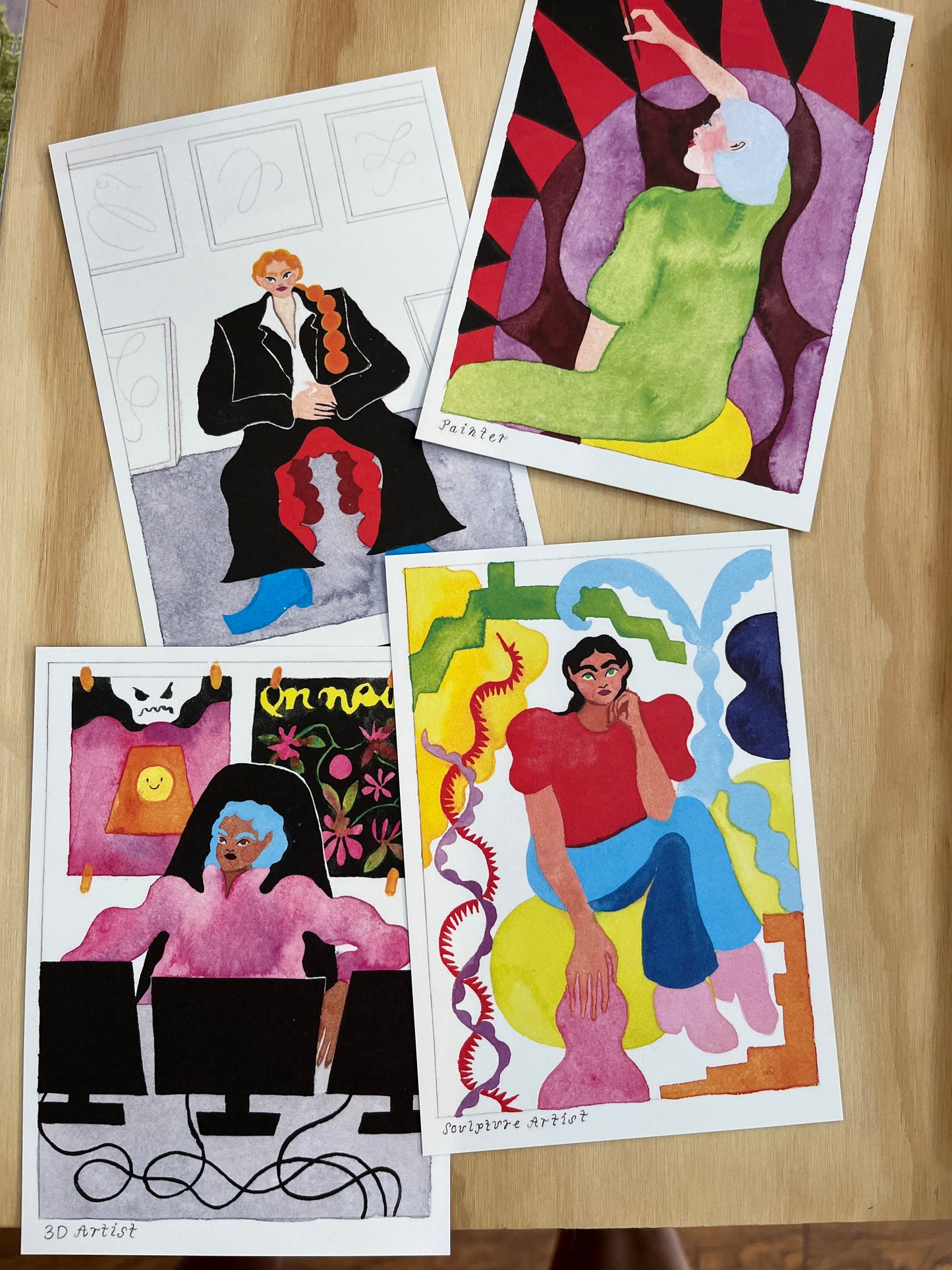 Malwine Strauss Artists Postcard Set