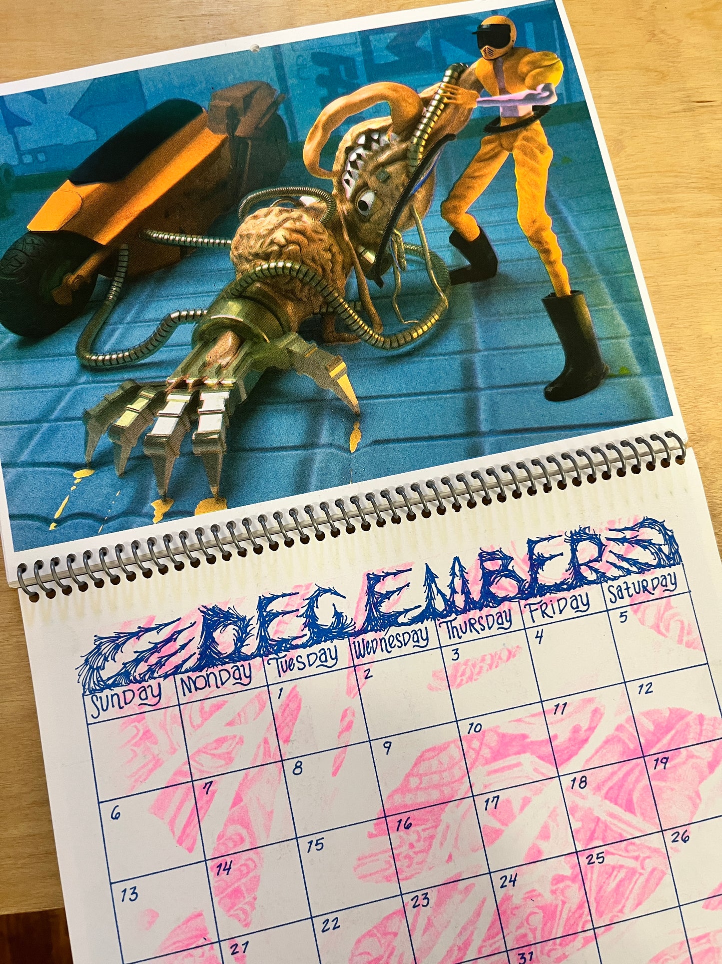 2026 'BIO-MECH' RISO Wall Calendar