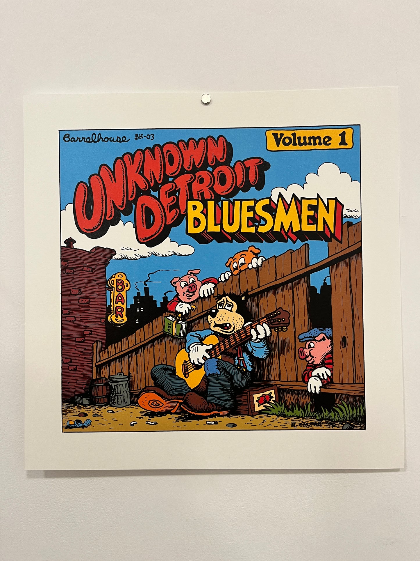 Robert Crumb Print: Bluesman