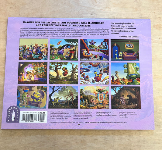 Jim Woodring 2026 Art Calendar