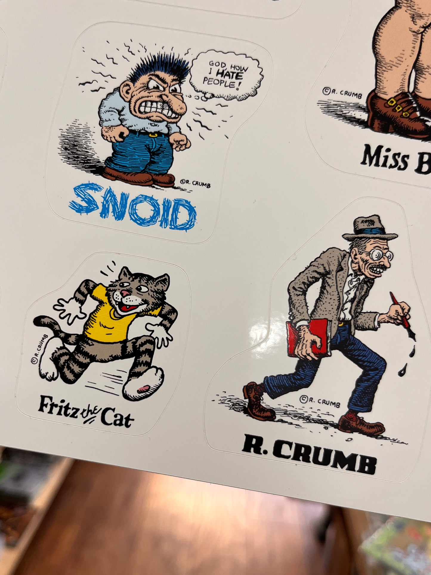 R. Crumb Sticker Sheet