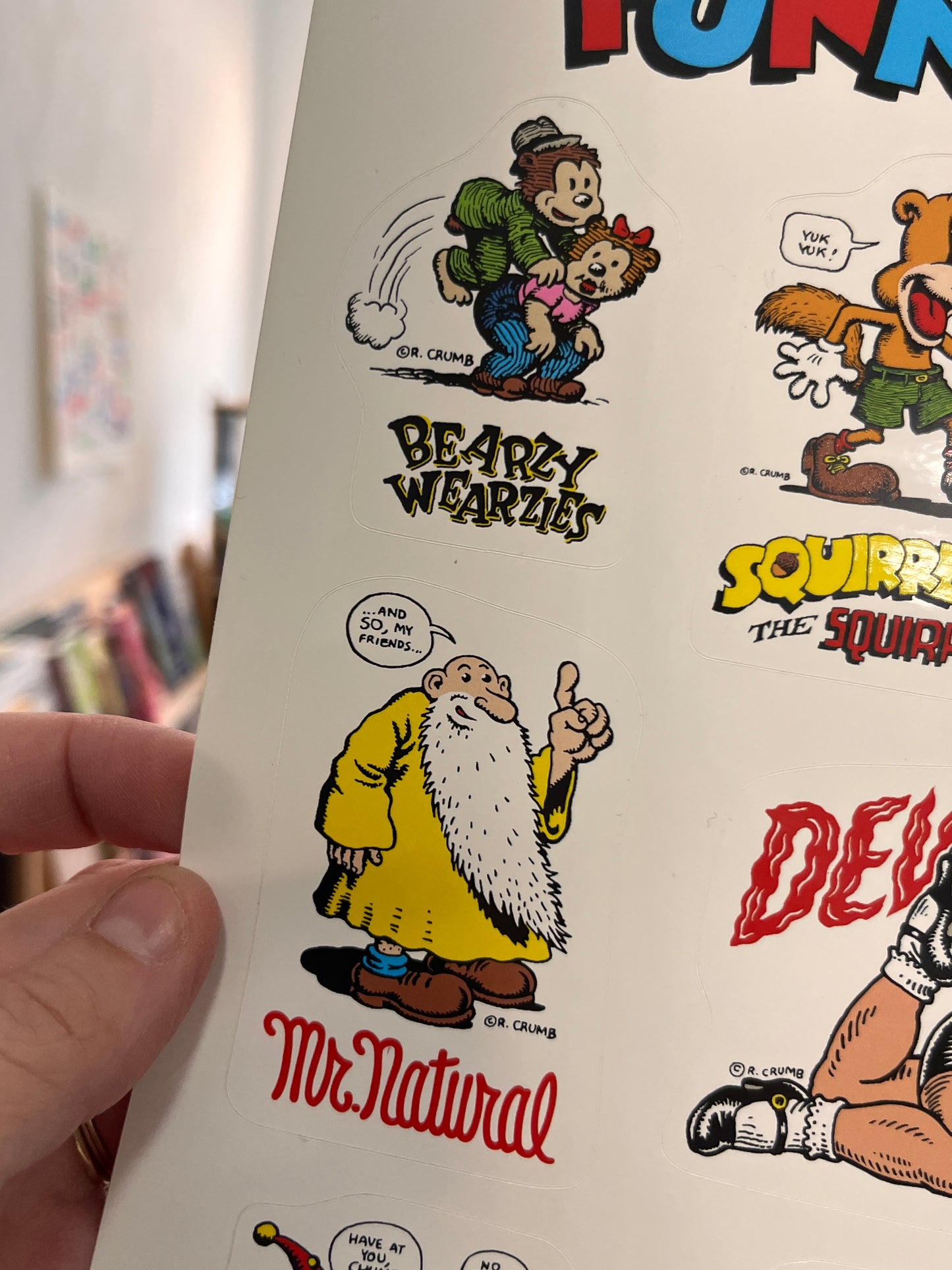 R. Crumb Sticker Sheet