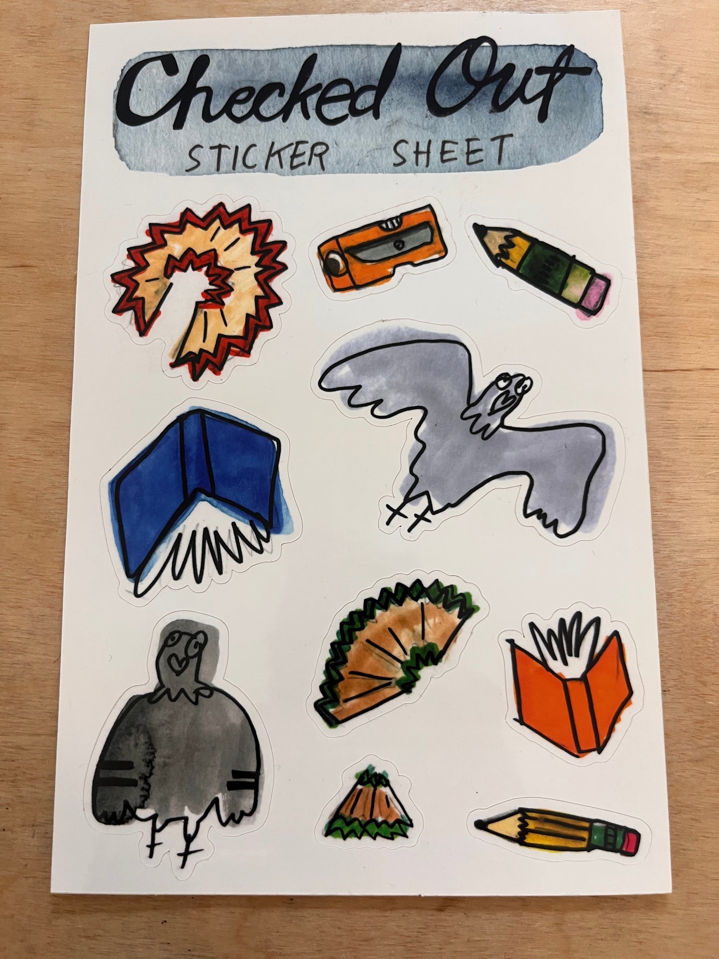 Katie Fricas Checked Out Sticker Sheet!