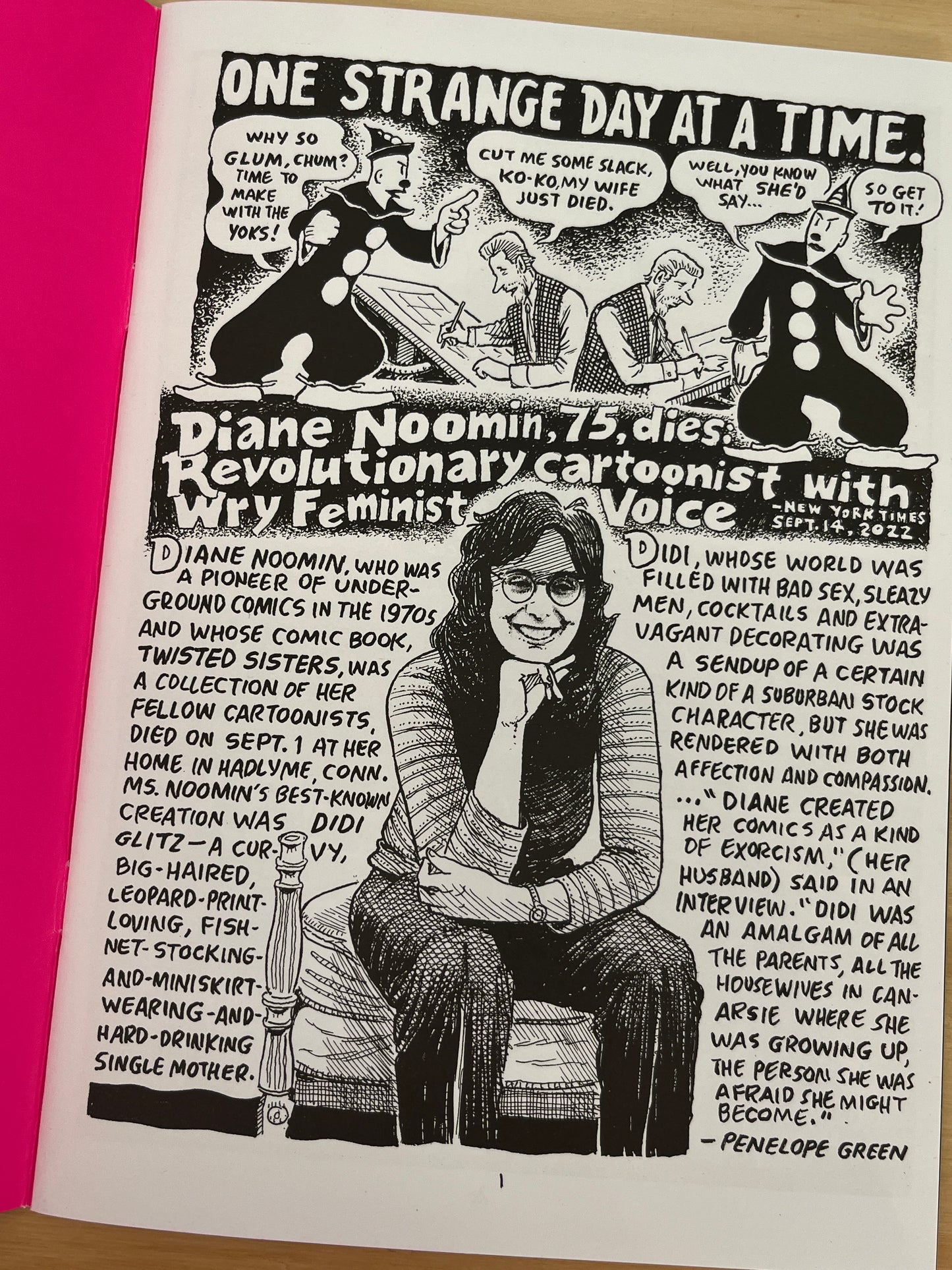 The Buildings are Barking: Diane Noomin in Memoriam