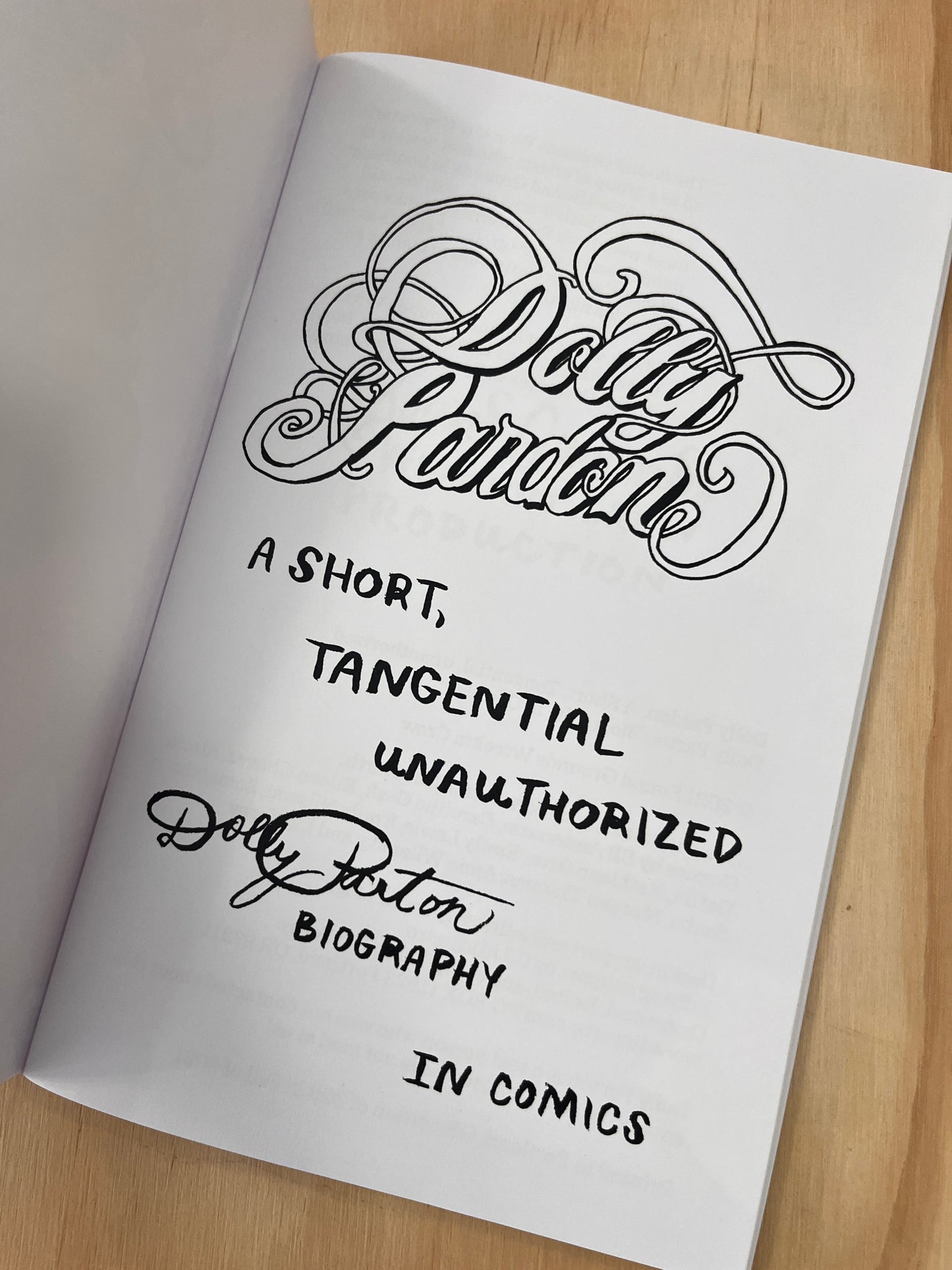 Dolly Pardon: A Short, Tangential, Unauthorized Dolly Parton Biography in Comics