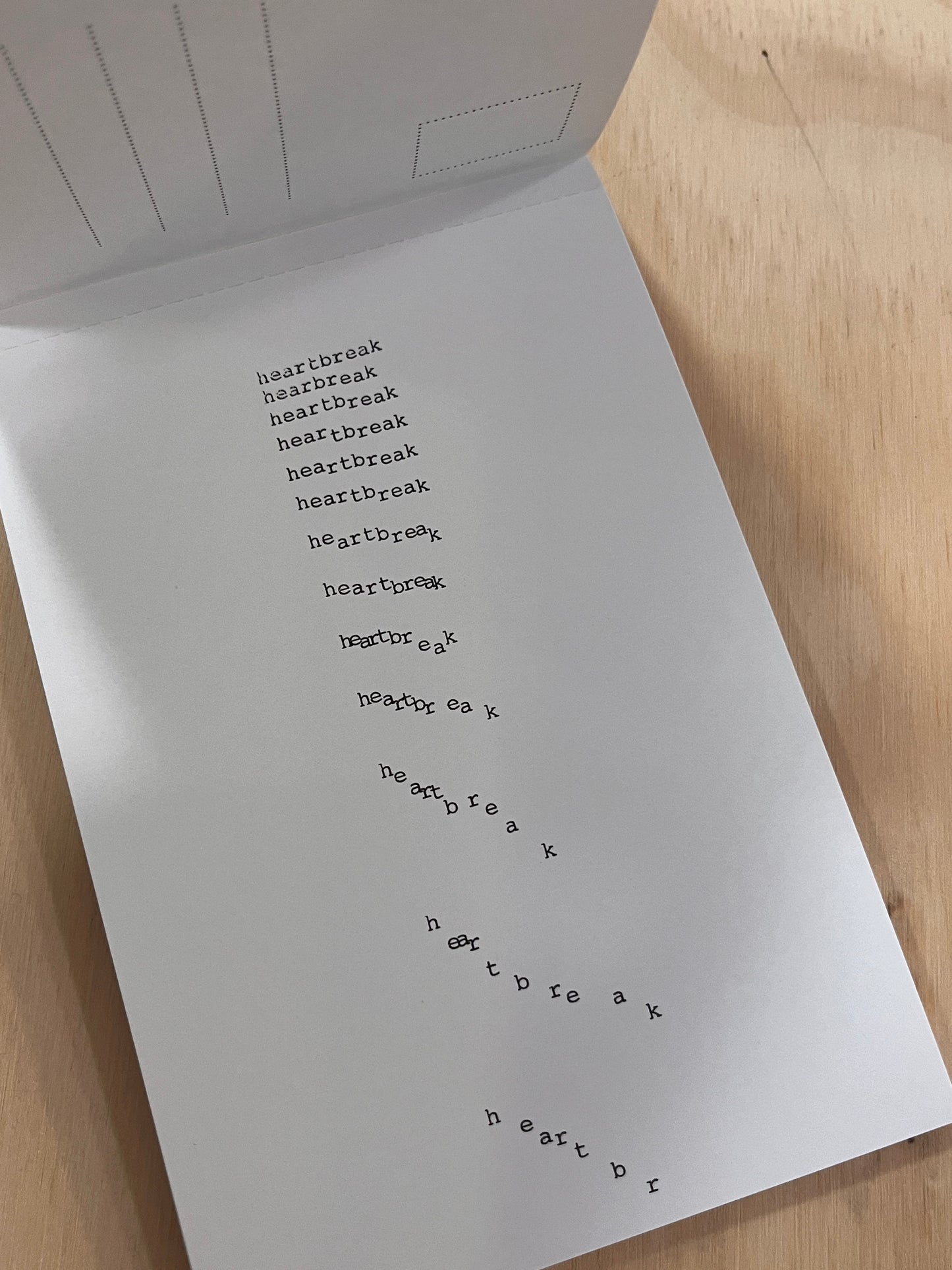 The Shape of Desire Postcard Book