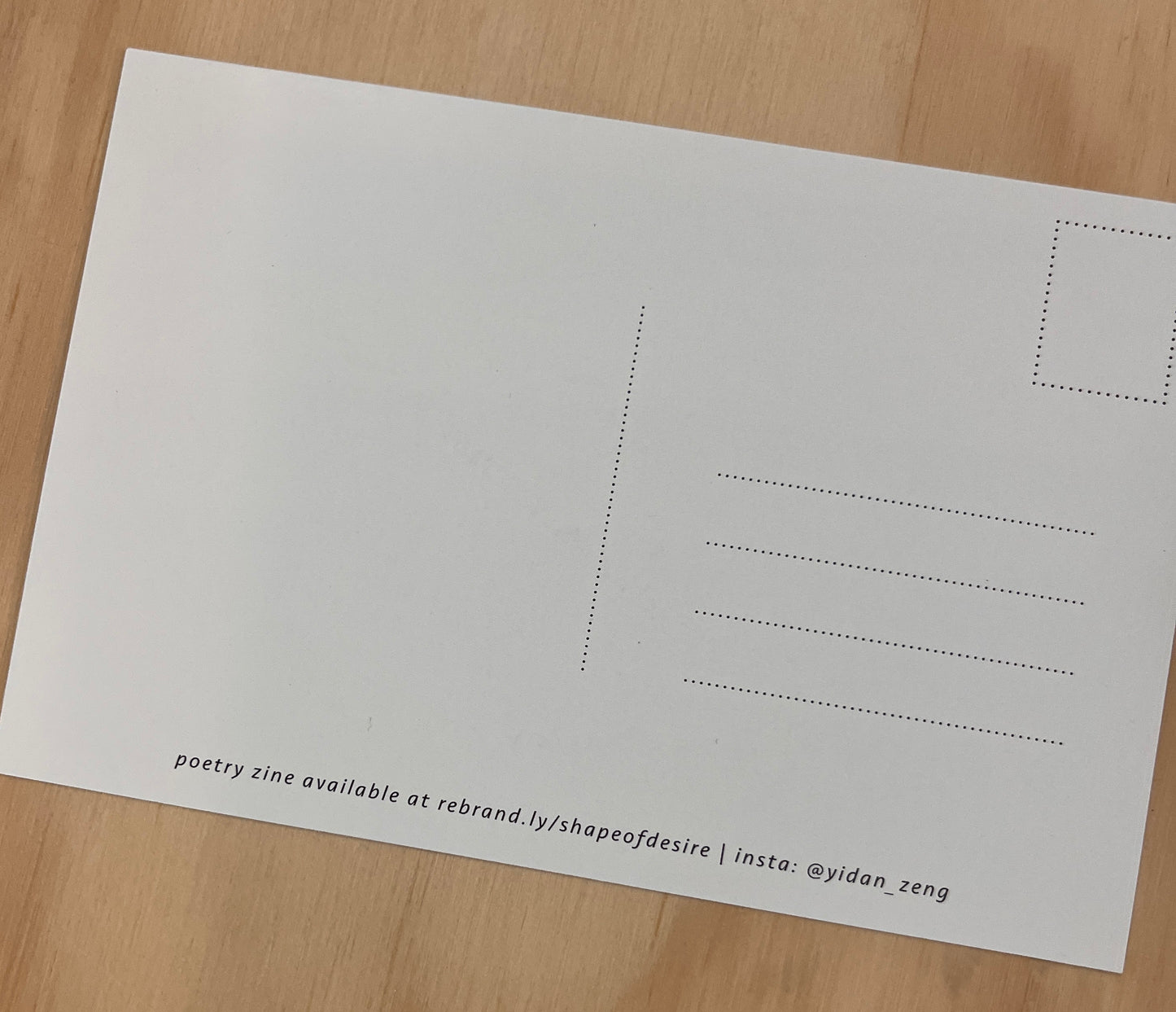 Desire Postcard