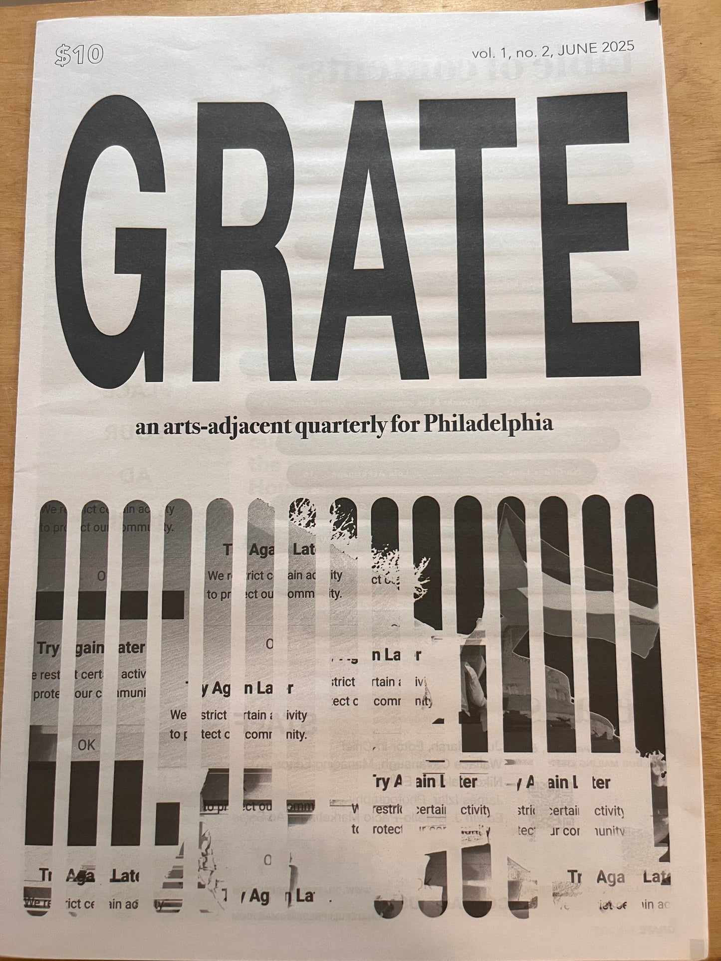 GRATE Magazine An Arts Adjacent Quarterly Vol. 01 No. 02 June 2025