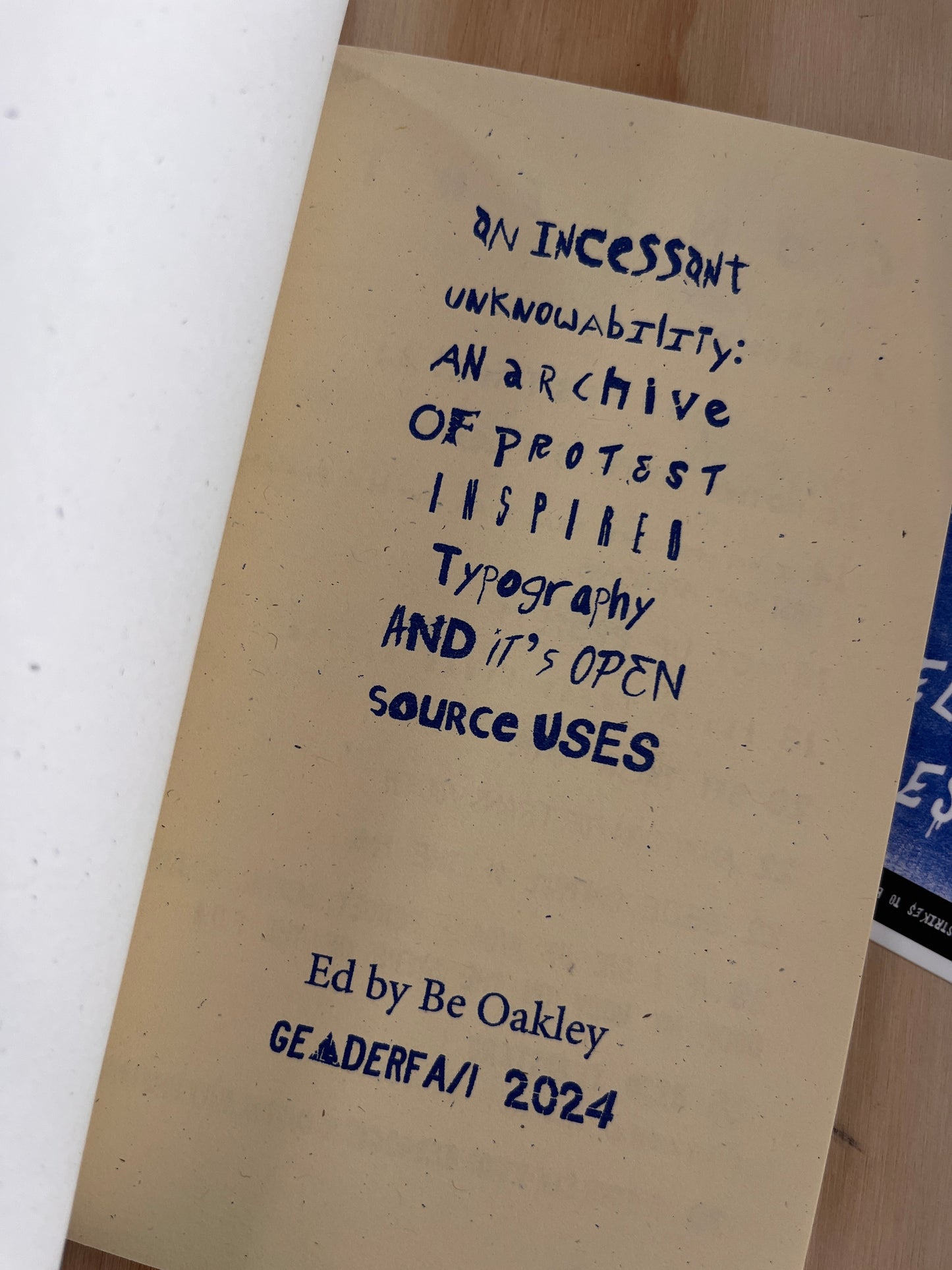 An Incessant Unknowability: An Archive of Protest Inspired Typography and it’s Open Source Uses