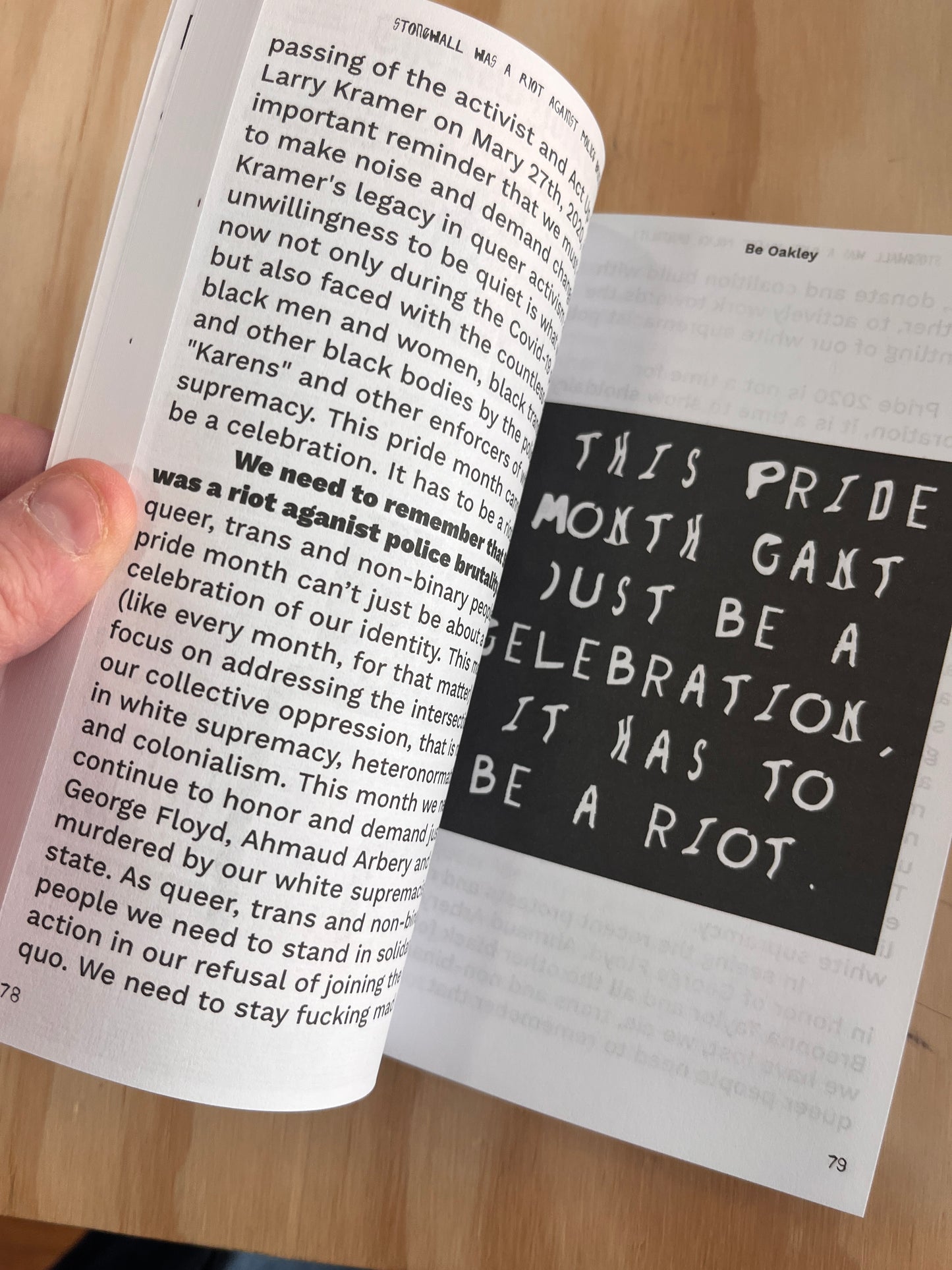 GenderFail, A Decade of Queer and Trans Liberatory Writings Ed by Be Oakley