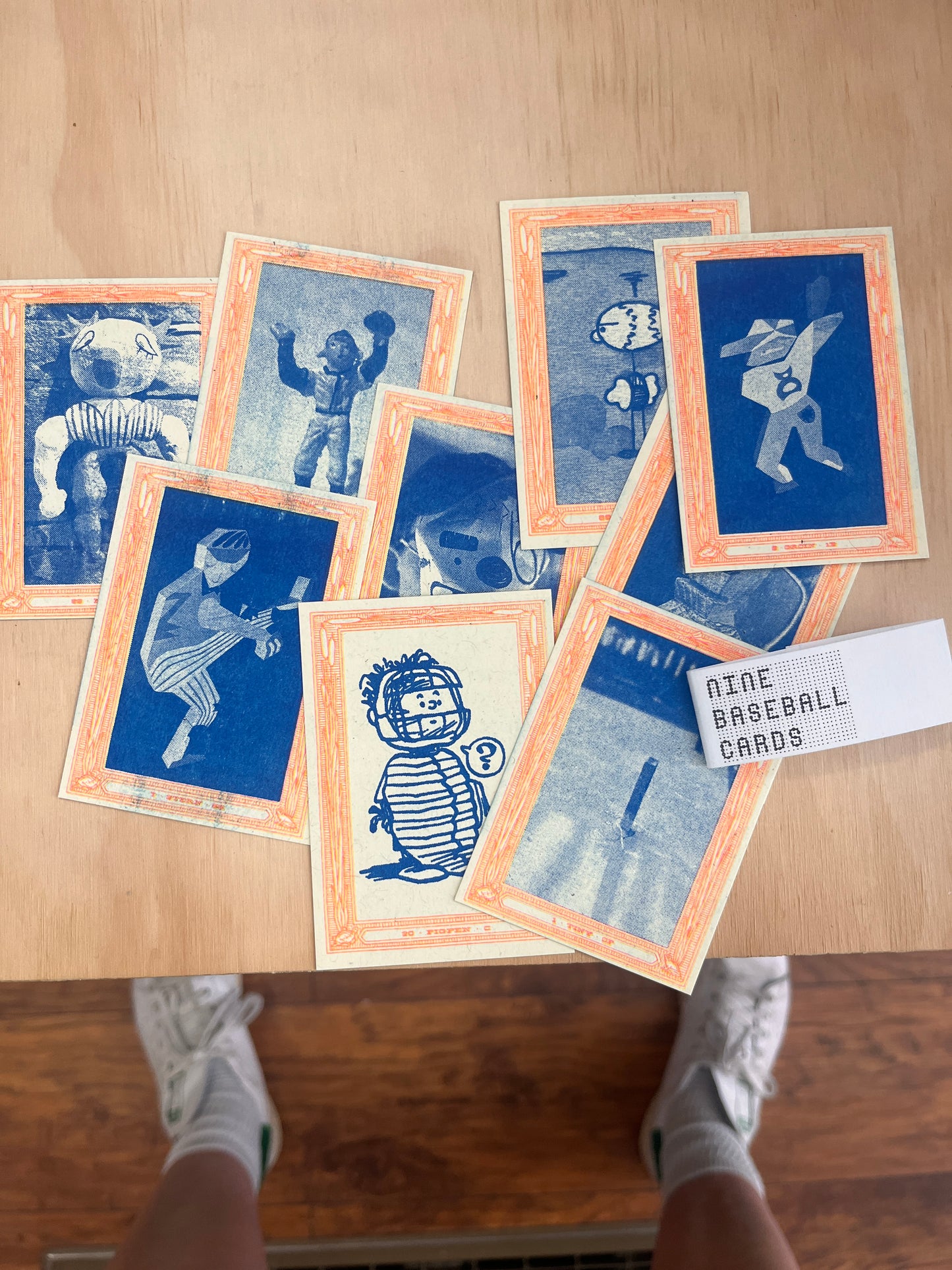 Nine Baseball Cards