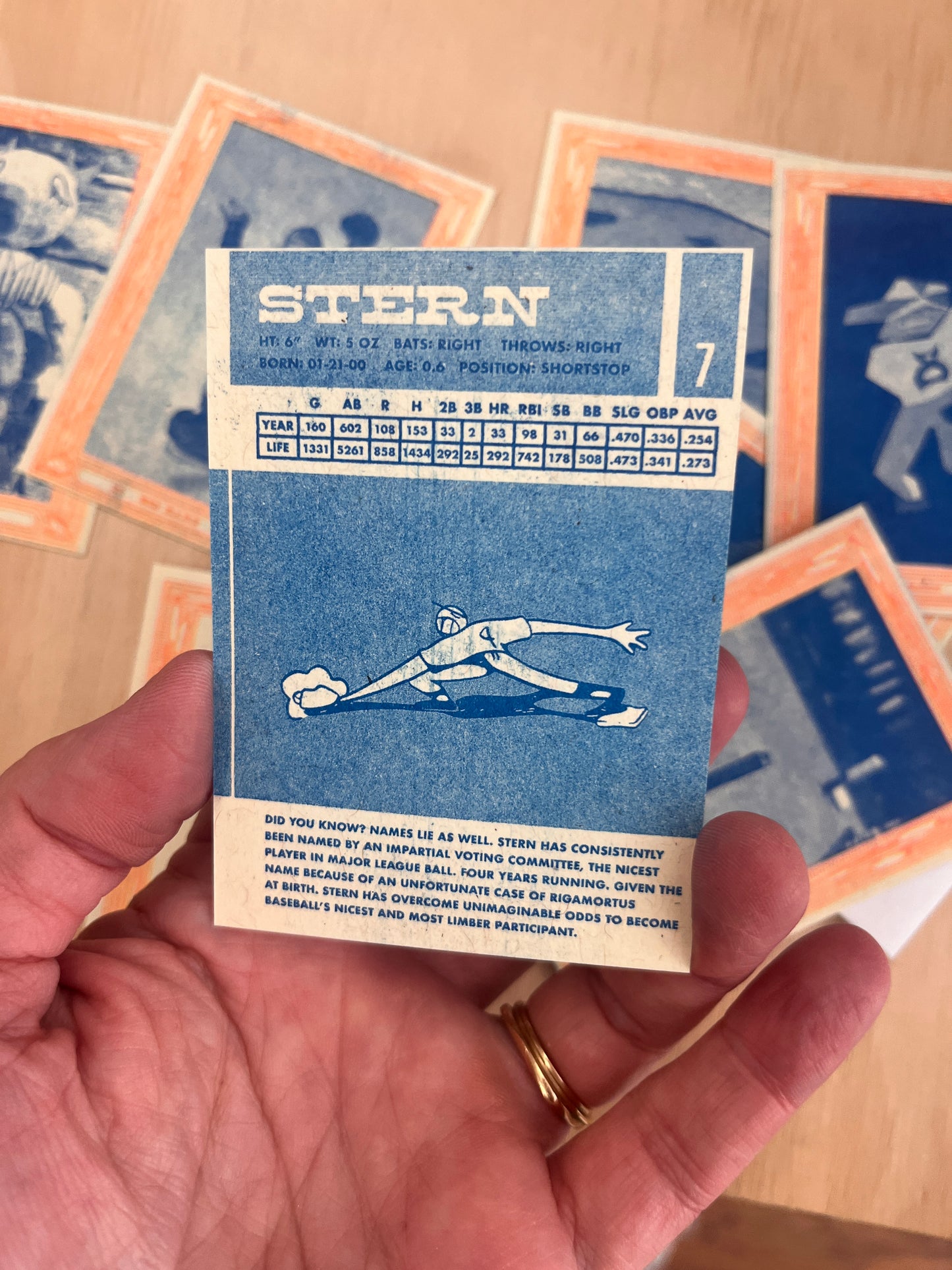 Nine Baseball Cards