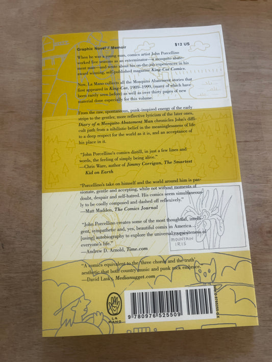DIARY OF A MOSQUITO ABATEMENT MAN by John Porcellino