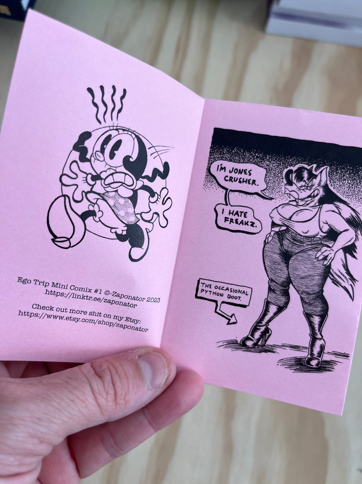 EGO TRIP Mini Comix #1- Jones Crusher Stamps Out Da Freakz