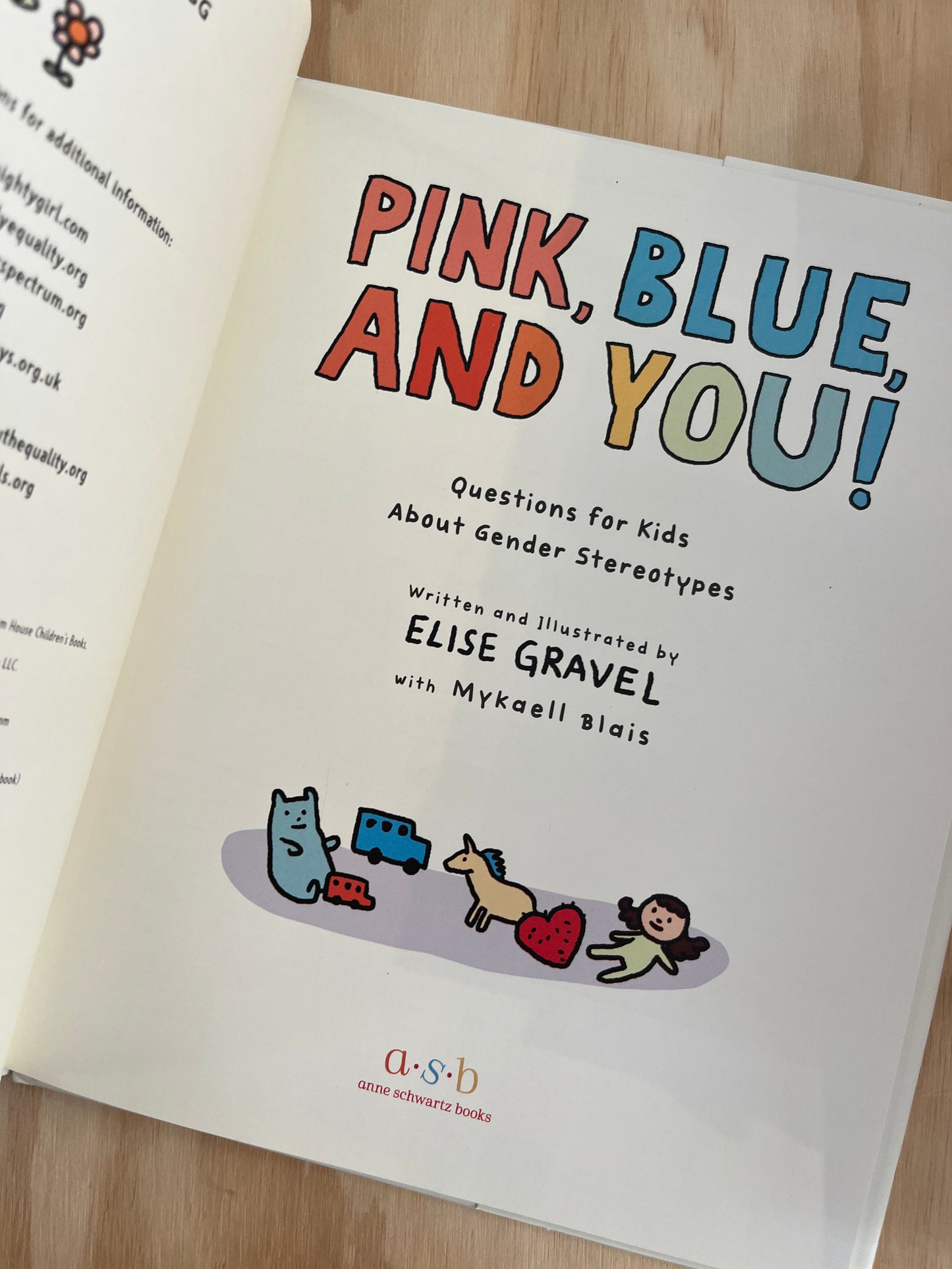 Pink, Blue, and You! Questions for Kids about Gender Stereotypes