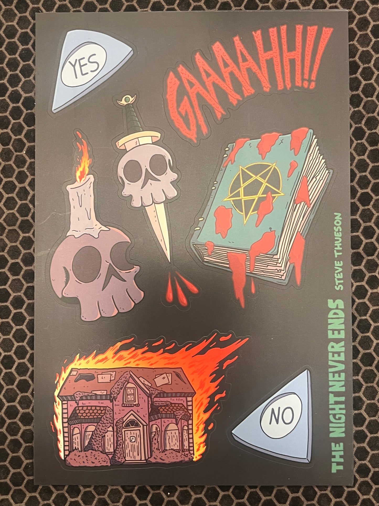 The Night Never Ends Sticker Sheet