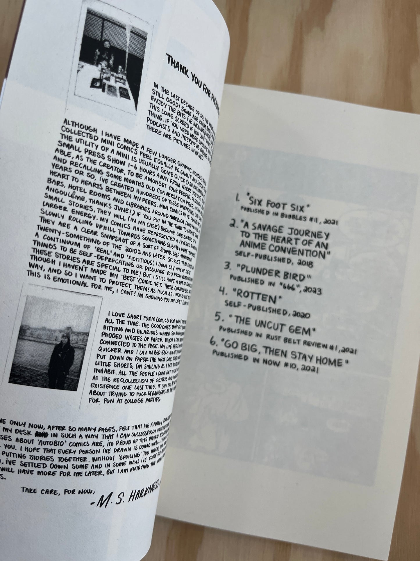 M.S. Harkness: Six Mini Comics