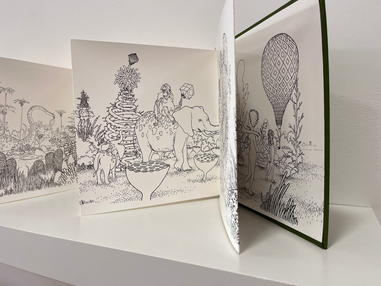Adam and Eve Sneak Back into the Garden to Steal More Apples – Accordion Book (Artist Proof)