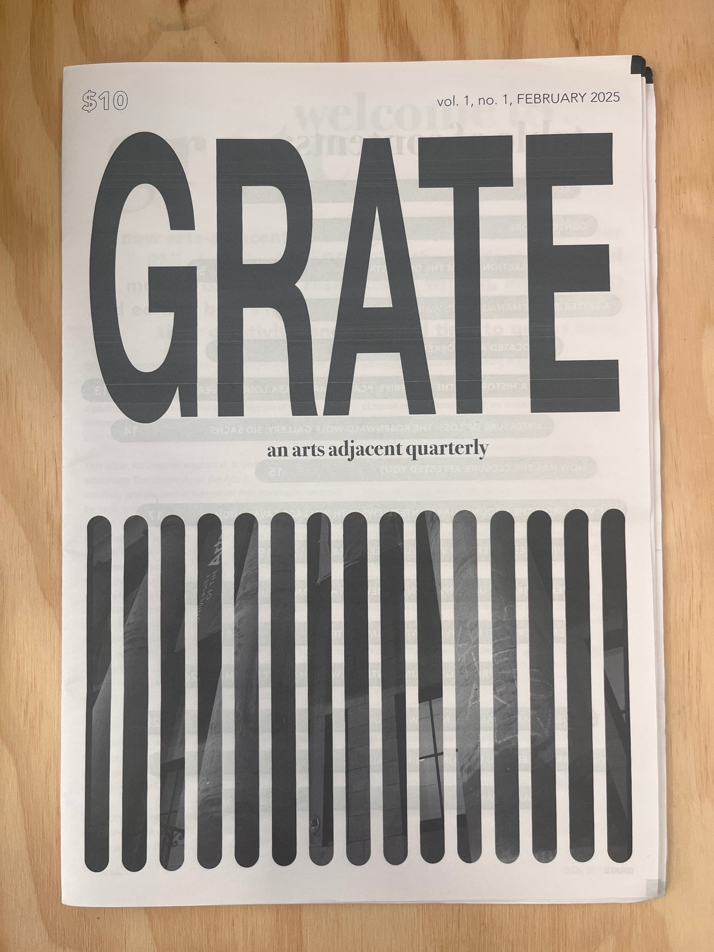 Grate: an arts adjacent quarterly