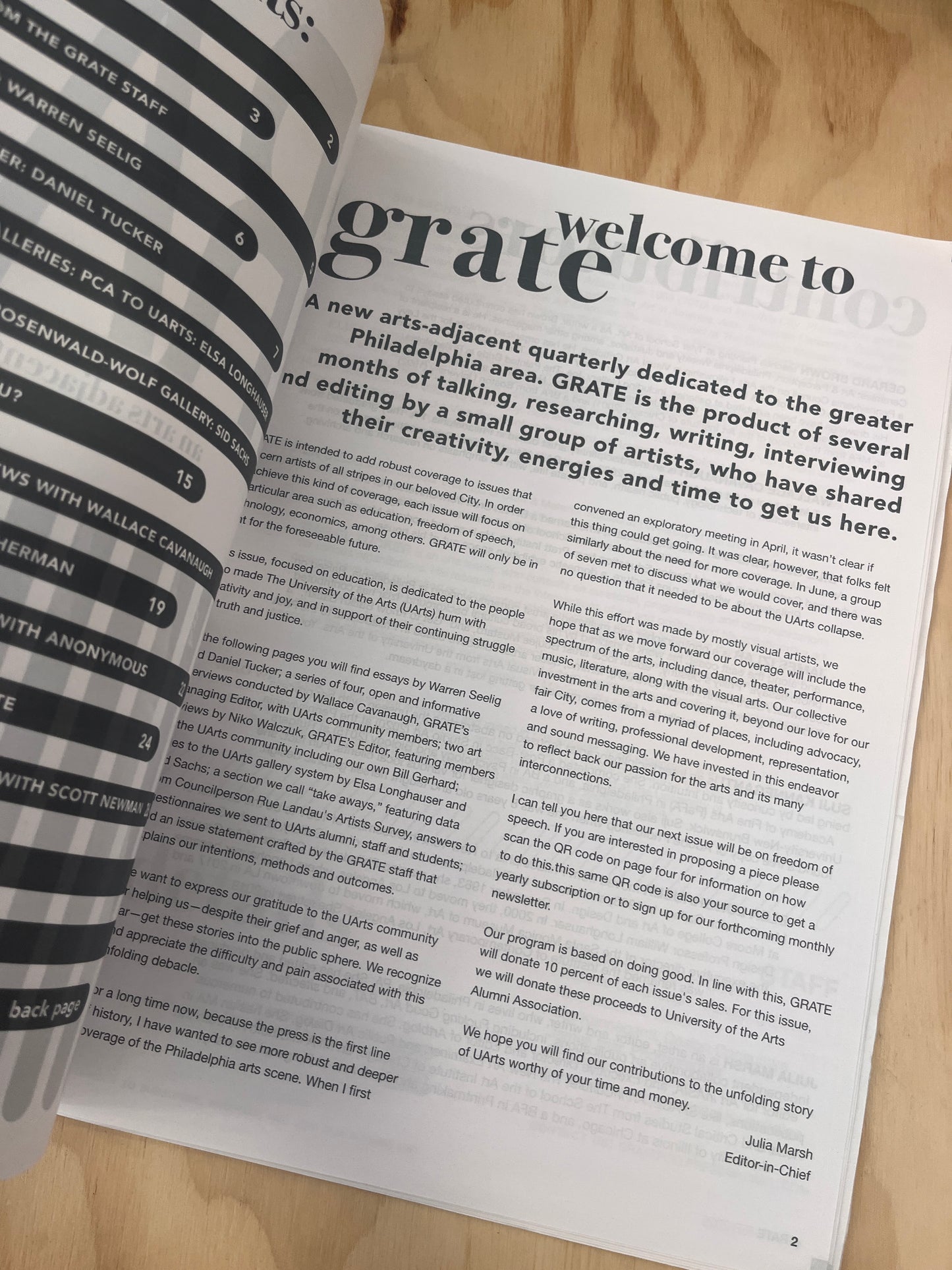 Grate: an arts adjacent quarterly
