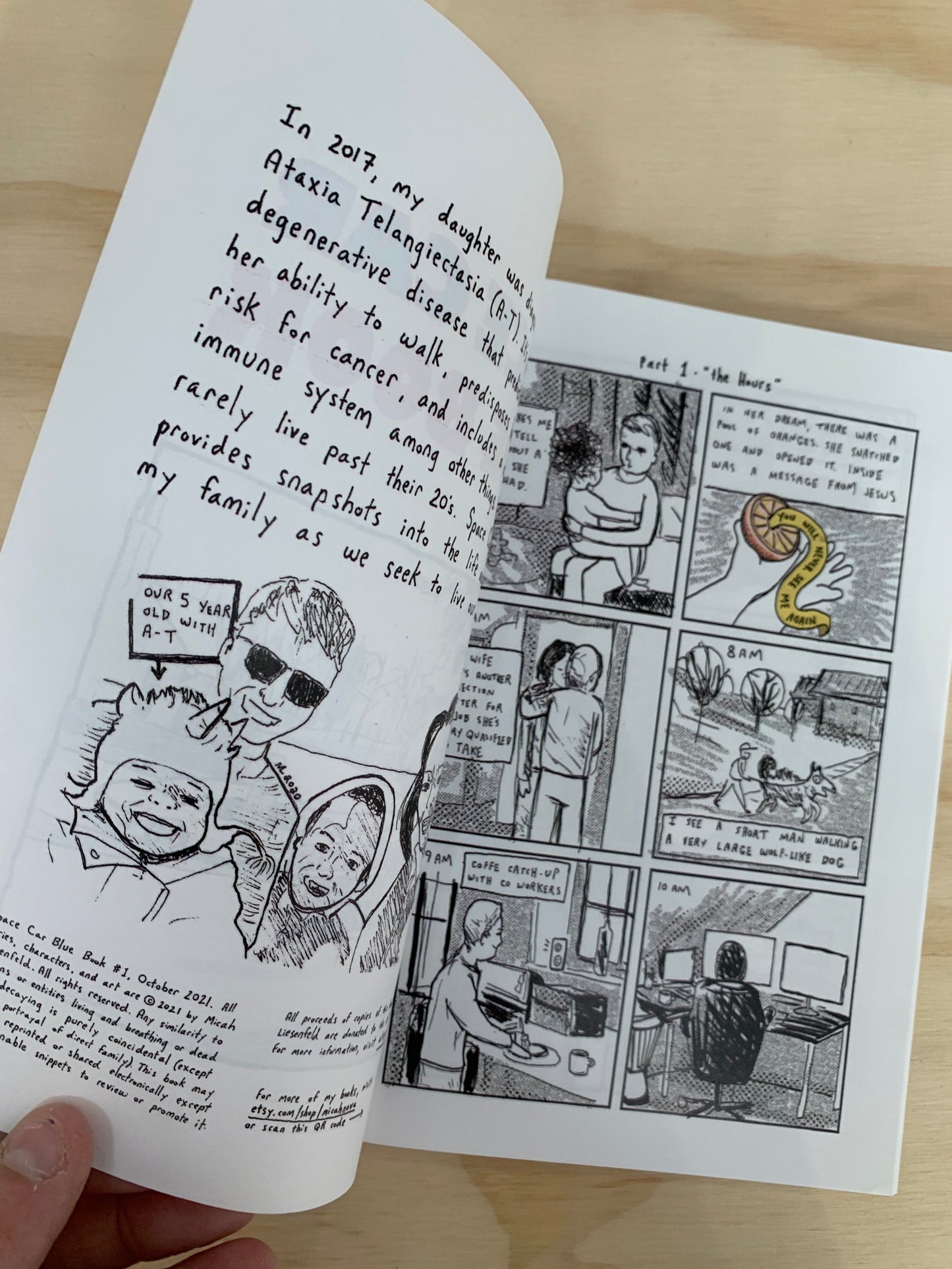 Split Zine: Pants and Other Serious Topics (Houk) + Space Car Blue Book (Liesenfeld)