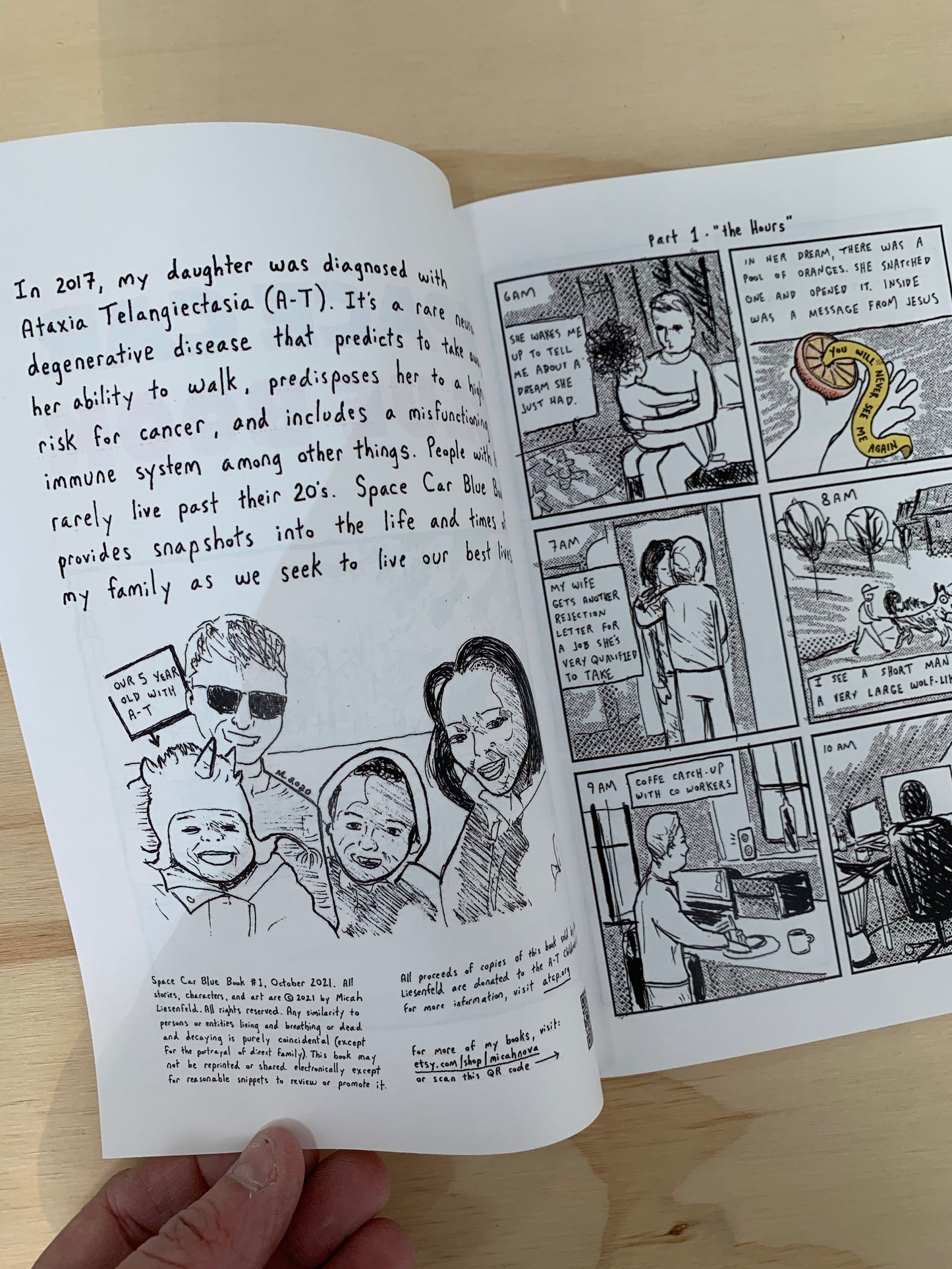 Split Zine: Pants and Other Serious Topics (Houk) + Space Car Blue Book (Liesenfeld)