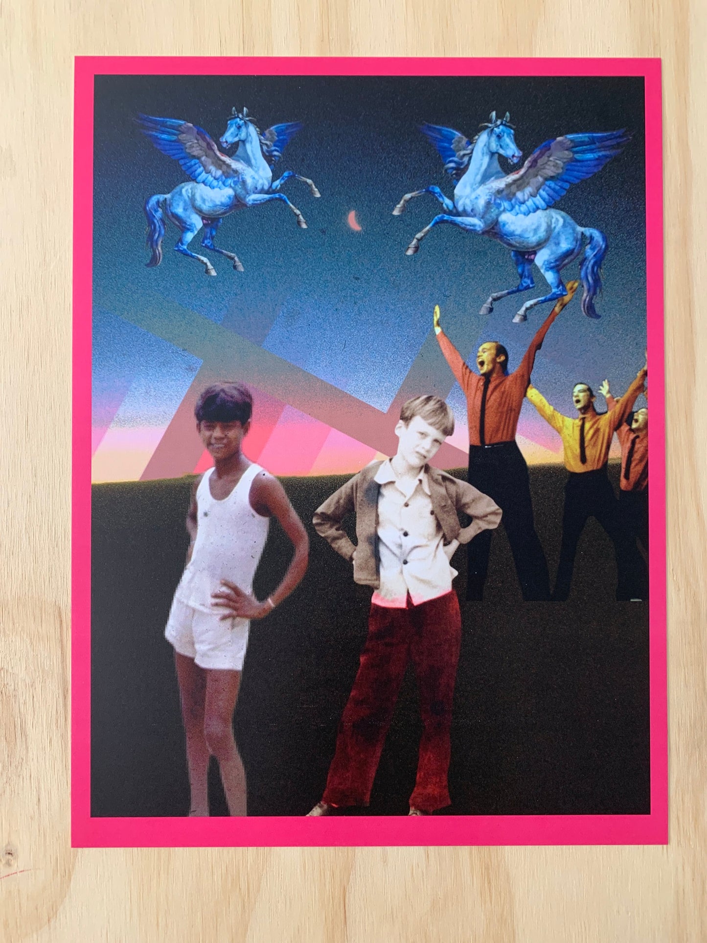 New and Wesley Print (Ode to Sassy Boys) by John Scott