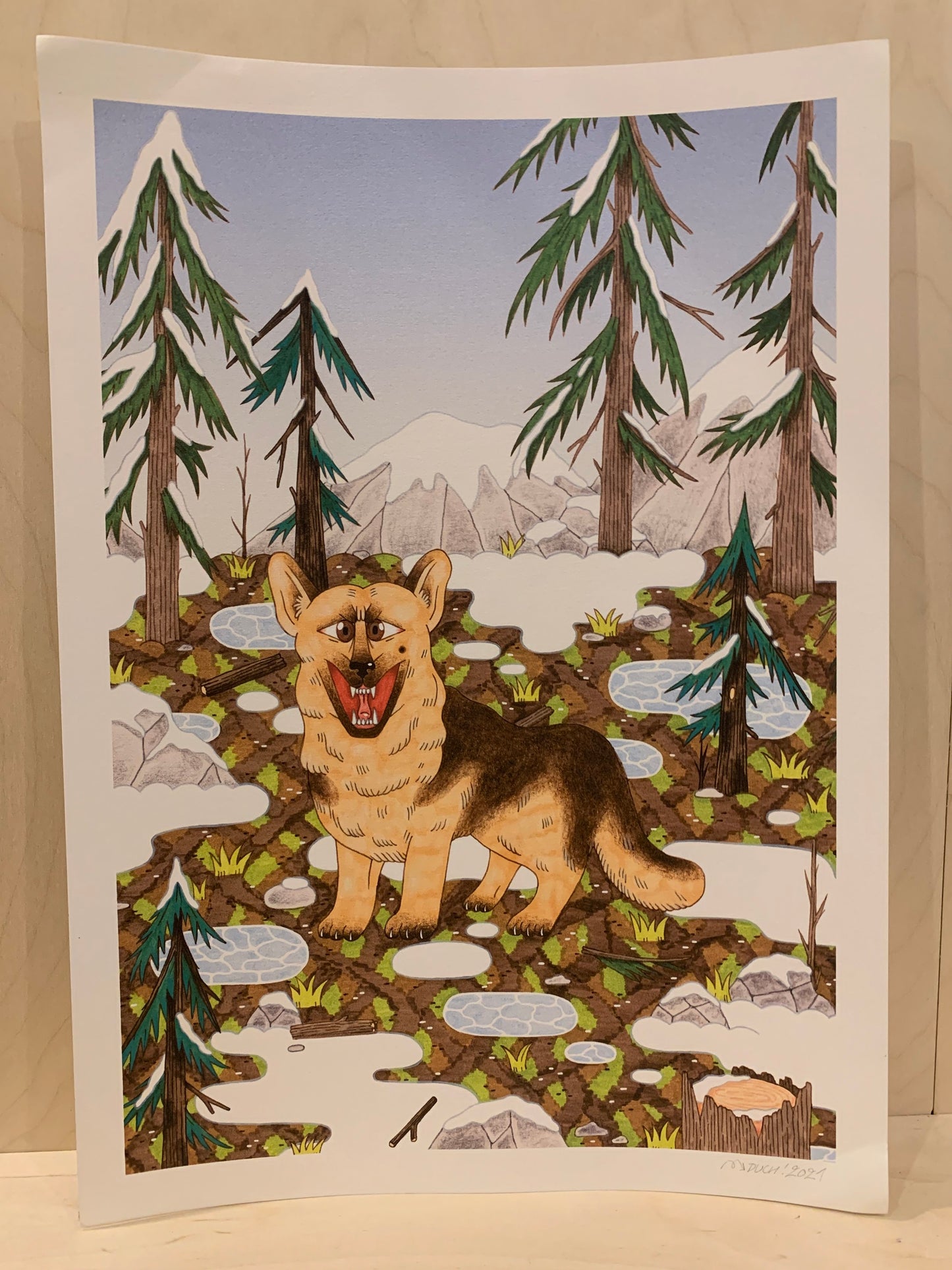 Corgi Allemand by Duch