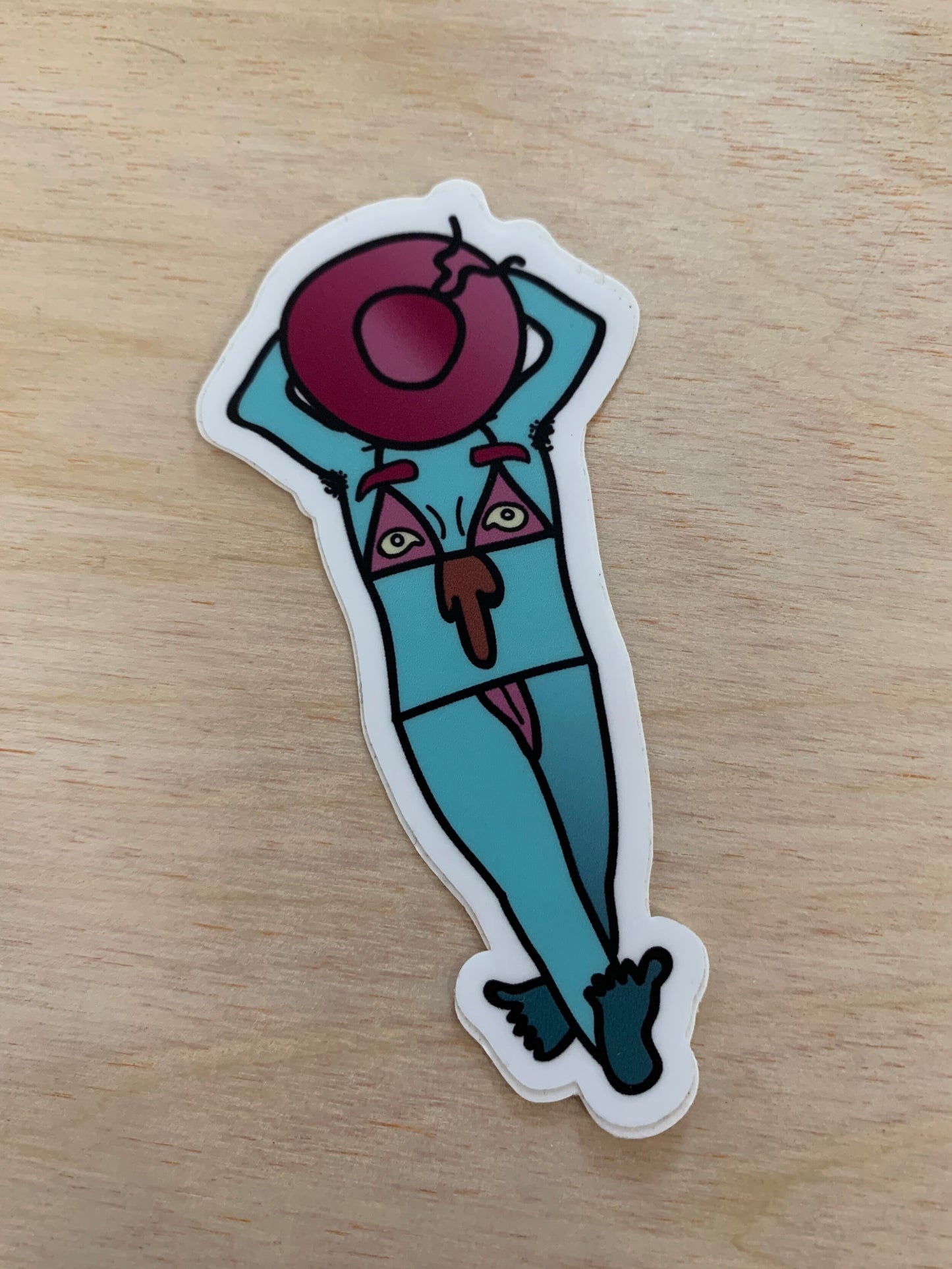 Carmel Dor Sticker (Blue Body)