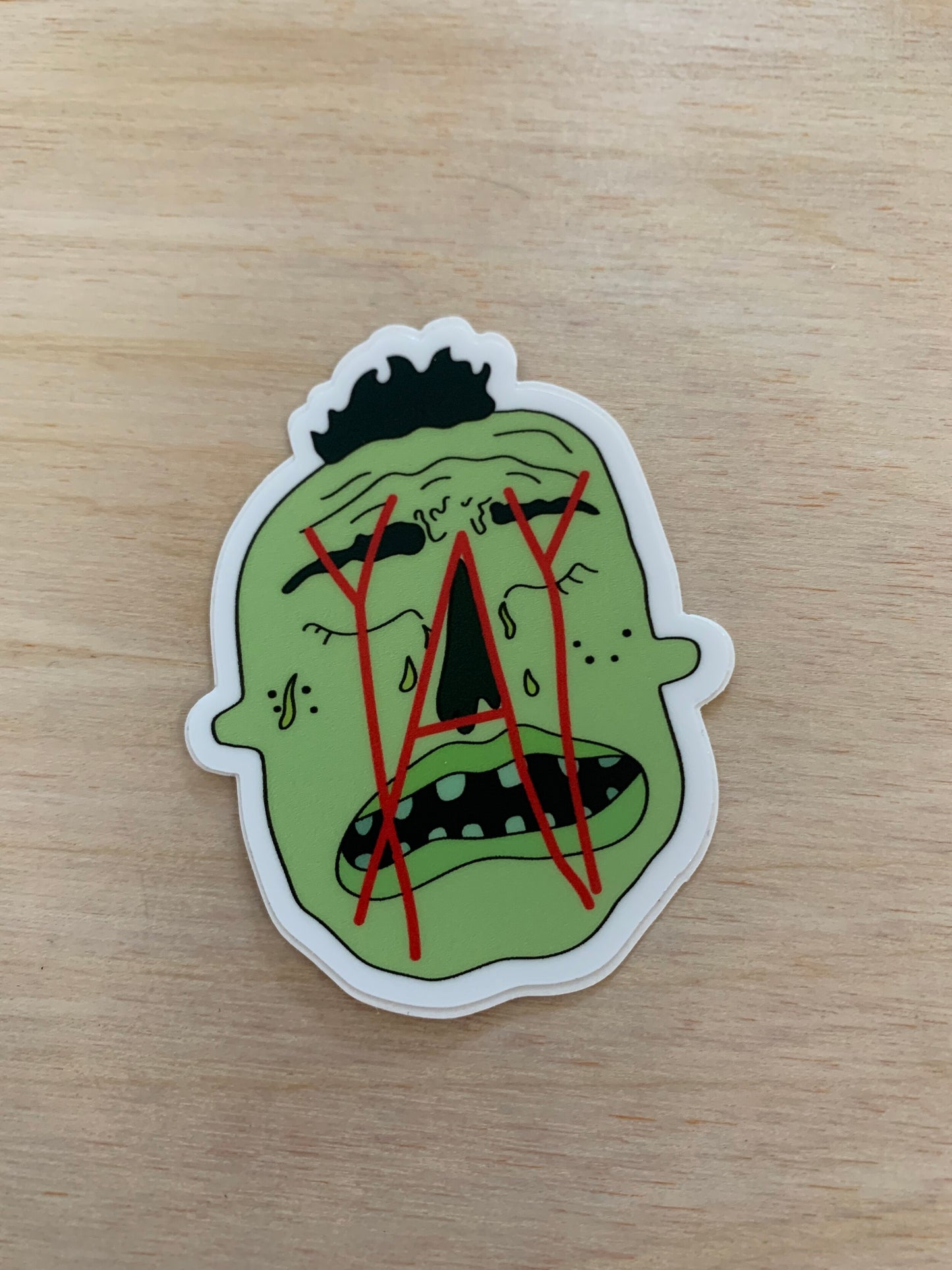 Carmel Dor Sticker (Green Face)