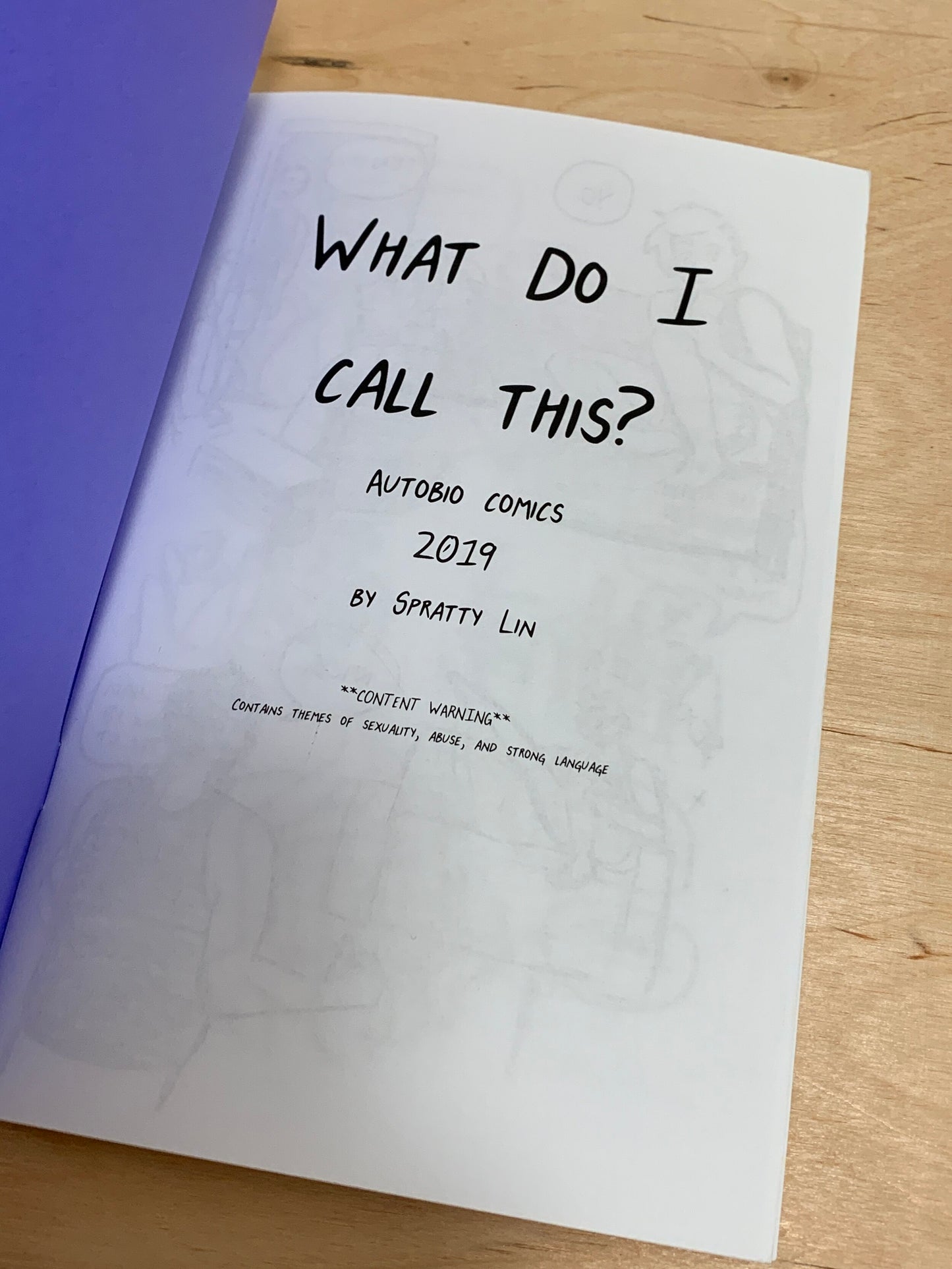 What Do I Call This: Autobio Comics 2019