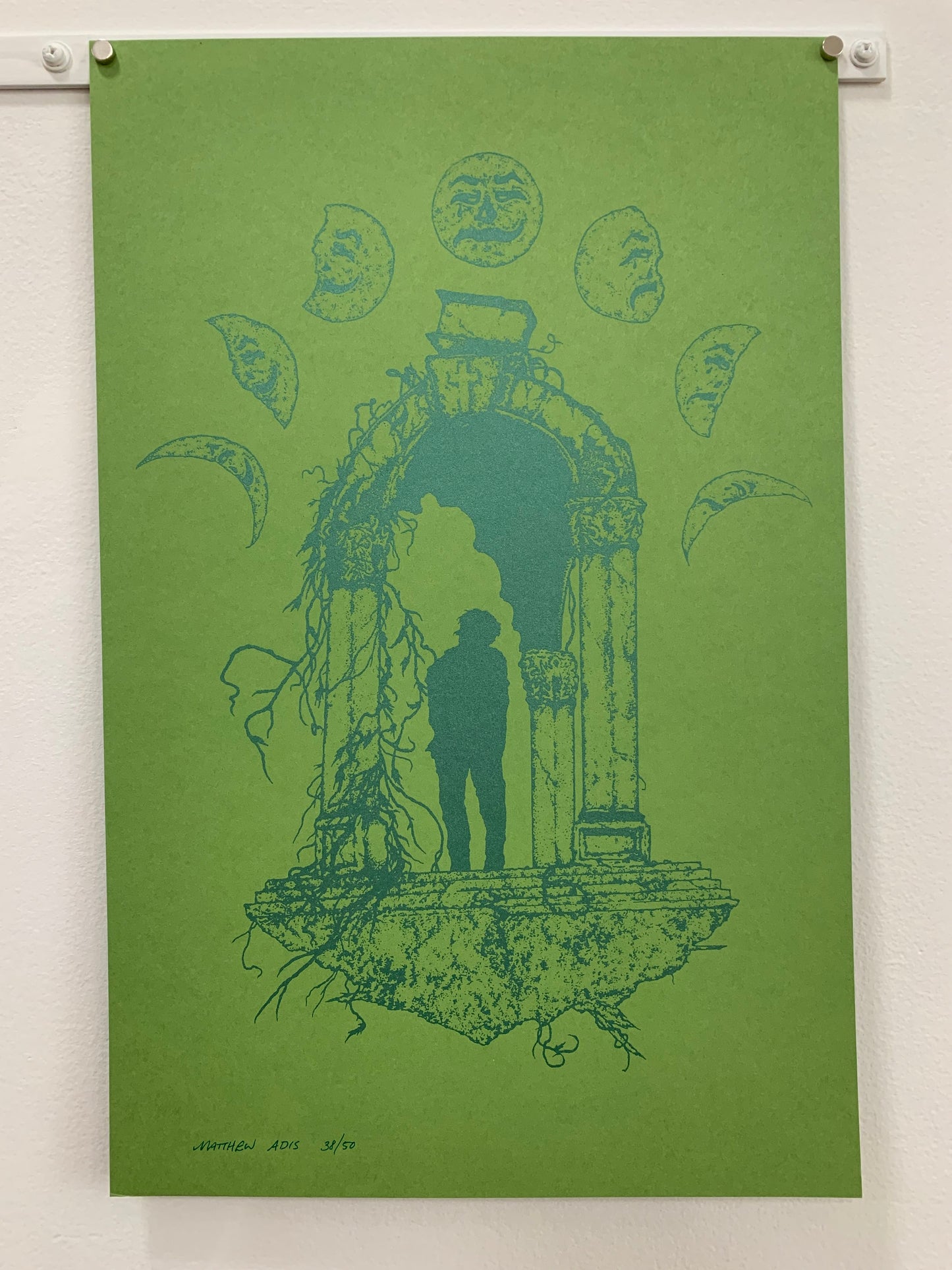 Matthew Addis Riso Print (Moons)