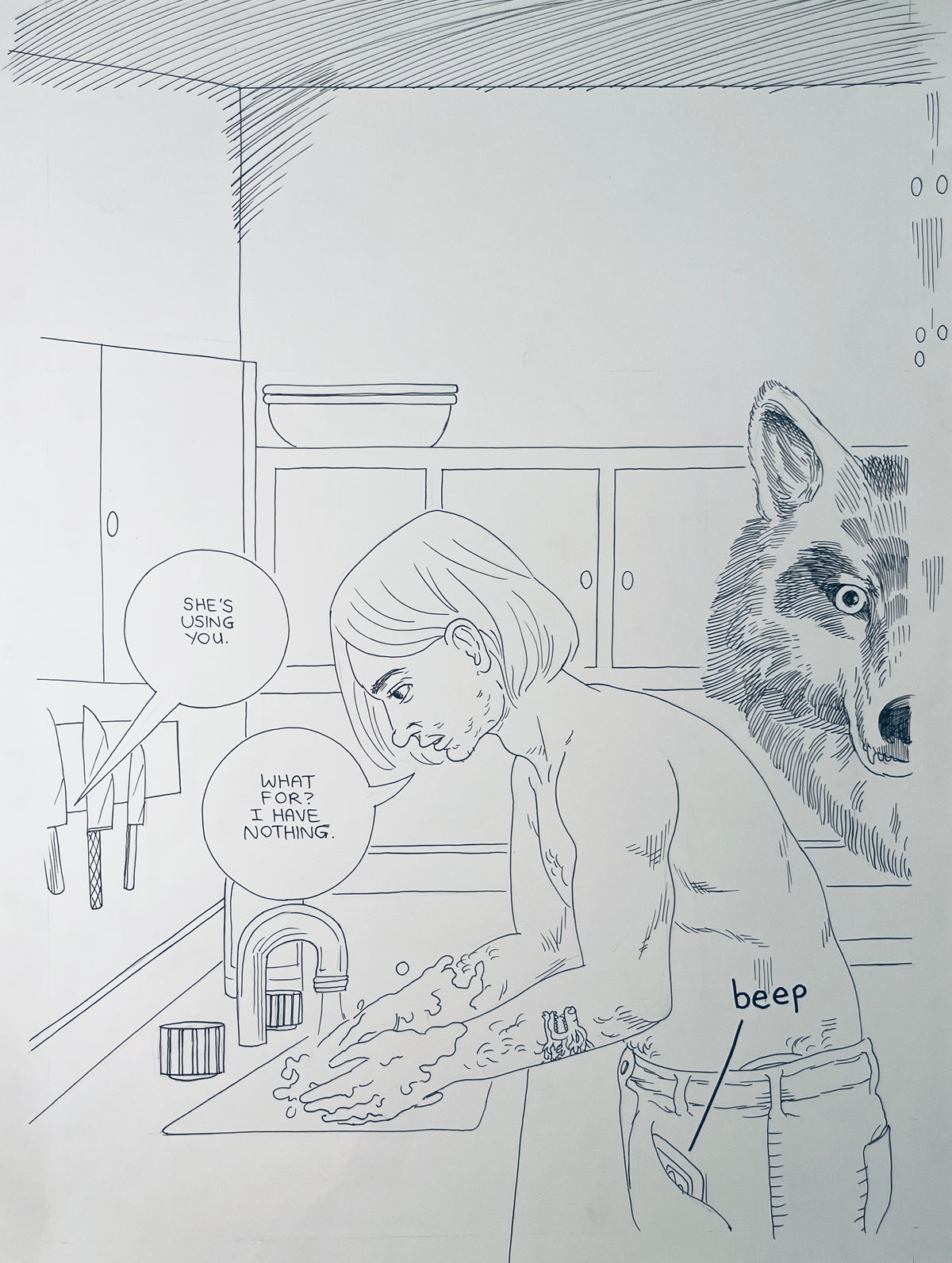DASH SHAW ORIGINAL PAGES FROM LIKE SWIMMERS et. al