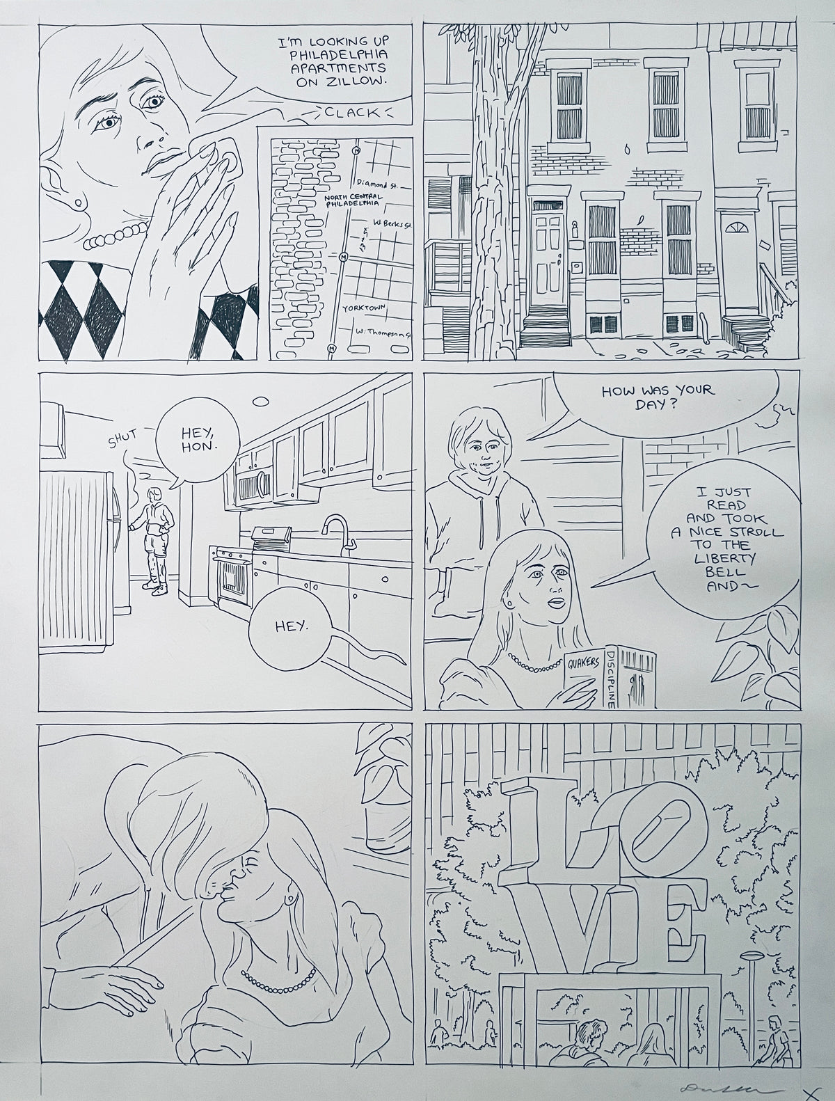 DASH SHAW ORIGINAL PAGES FROM LIKE SWIMMERS et. al