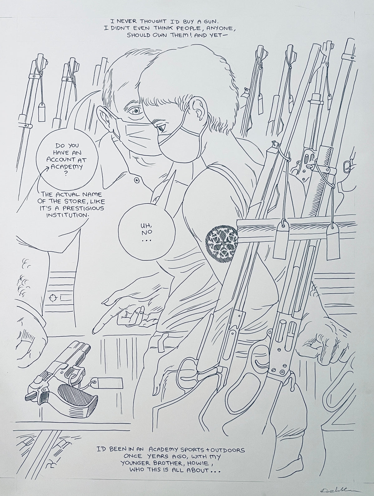 DASH SHAW ORIGINAL PAGES FROM LIKE SWIMMERS et. al