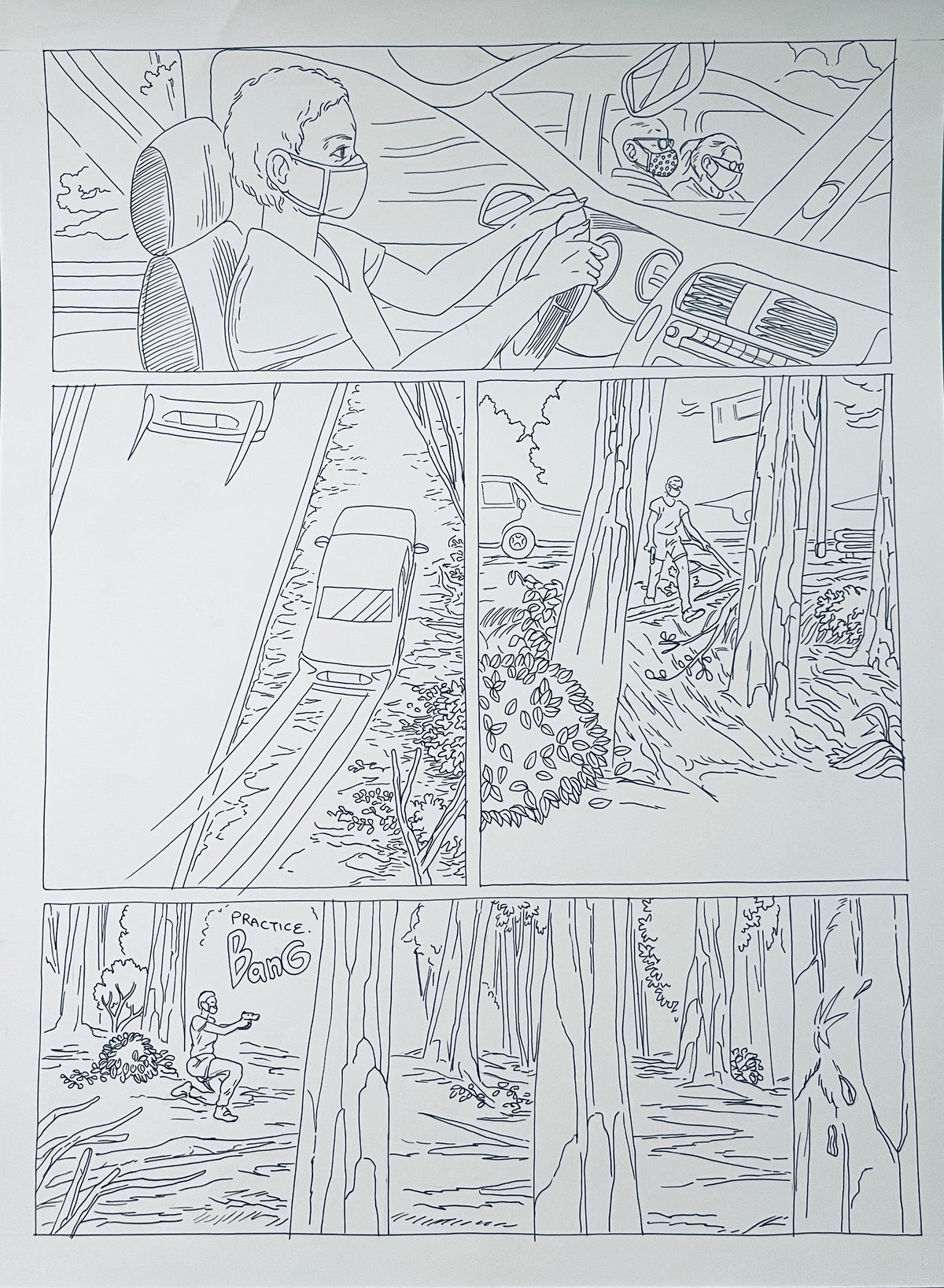 DASH SHAW ORIGINAL PAGES FROM LIKE SWIMMERS et. al