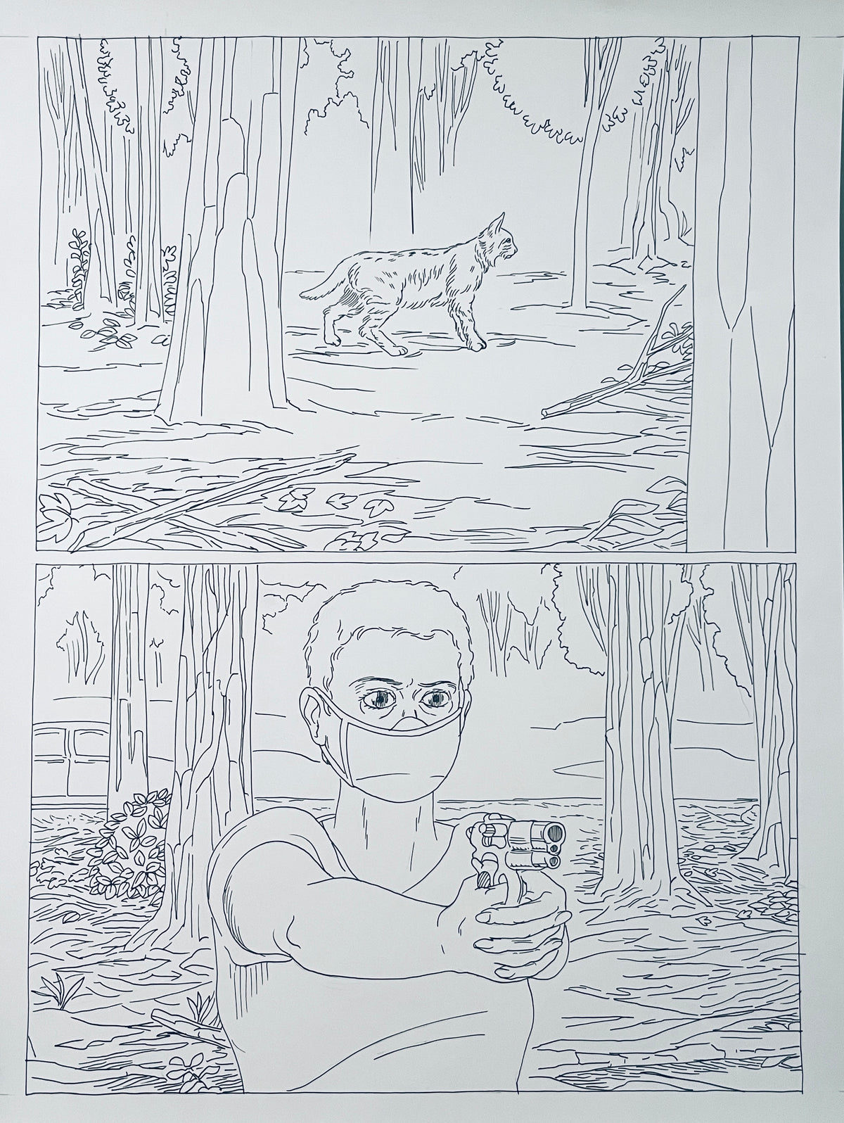 DASH SHAW ORIGINAL PAGES FROM LIKE SWIMMERS et. al
