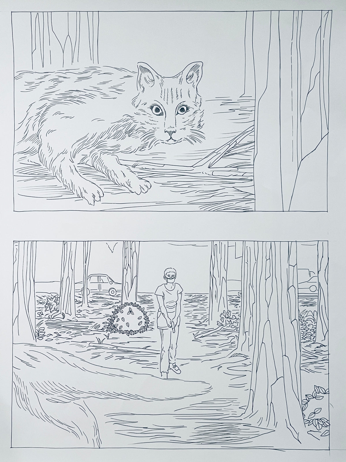 DASH SHAW ORIGINAL PAGES FROM LIKE SWIMMERS et. al