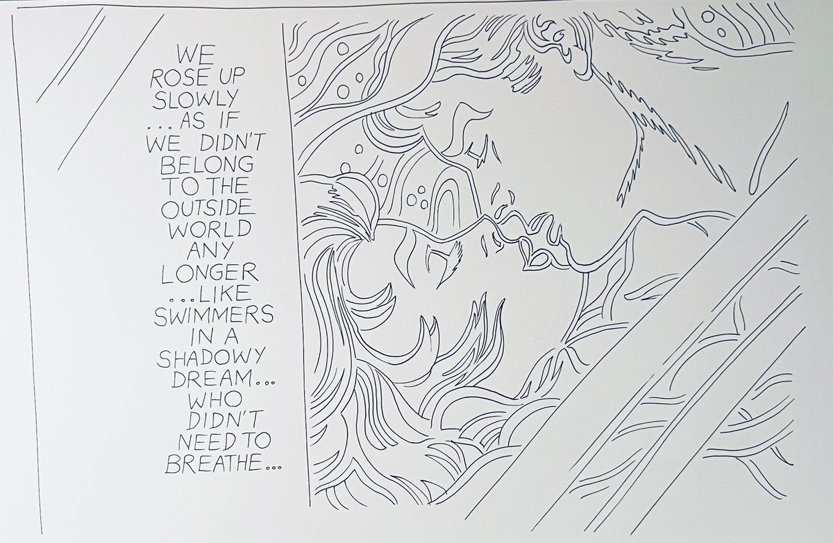 DASH SHAW ORIGINAL PAGES FROM LIKE SWIMMERS et. al