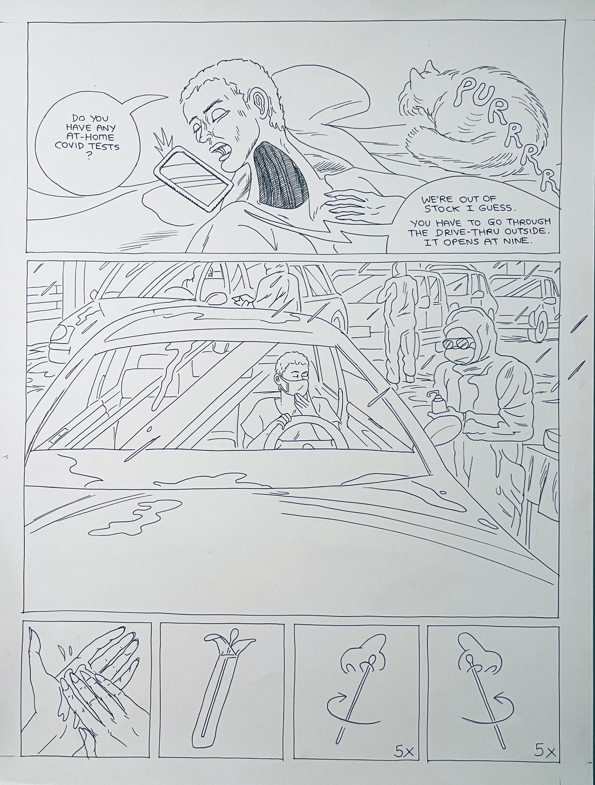DASH SHAW ORIGINAL PAGES FROM LIKE SWIMMERS et. al