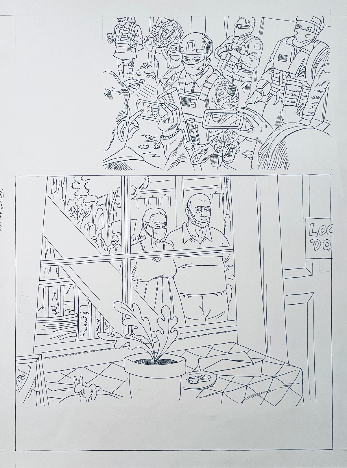 DASH SHAW ORIGINAL PAGES FROM LIKE SWIMMERS et. al