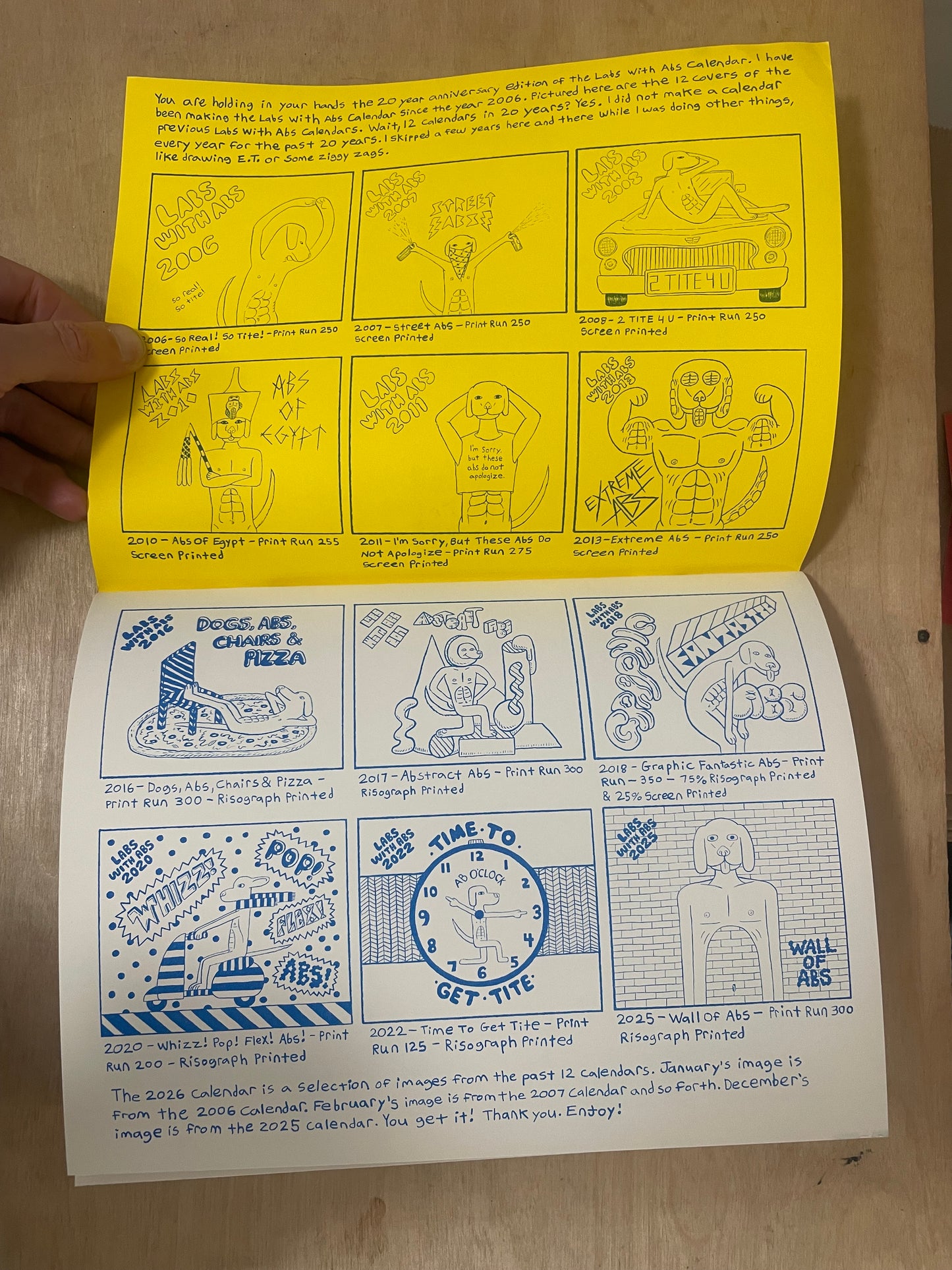 Labs with Abs 2026 calendar