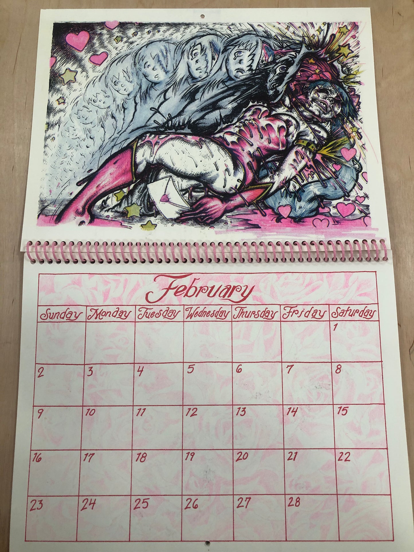 2025 'MAGICAL GIRL TRANSFORMATION' RISO Wall Calendar - Reptile House