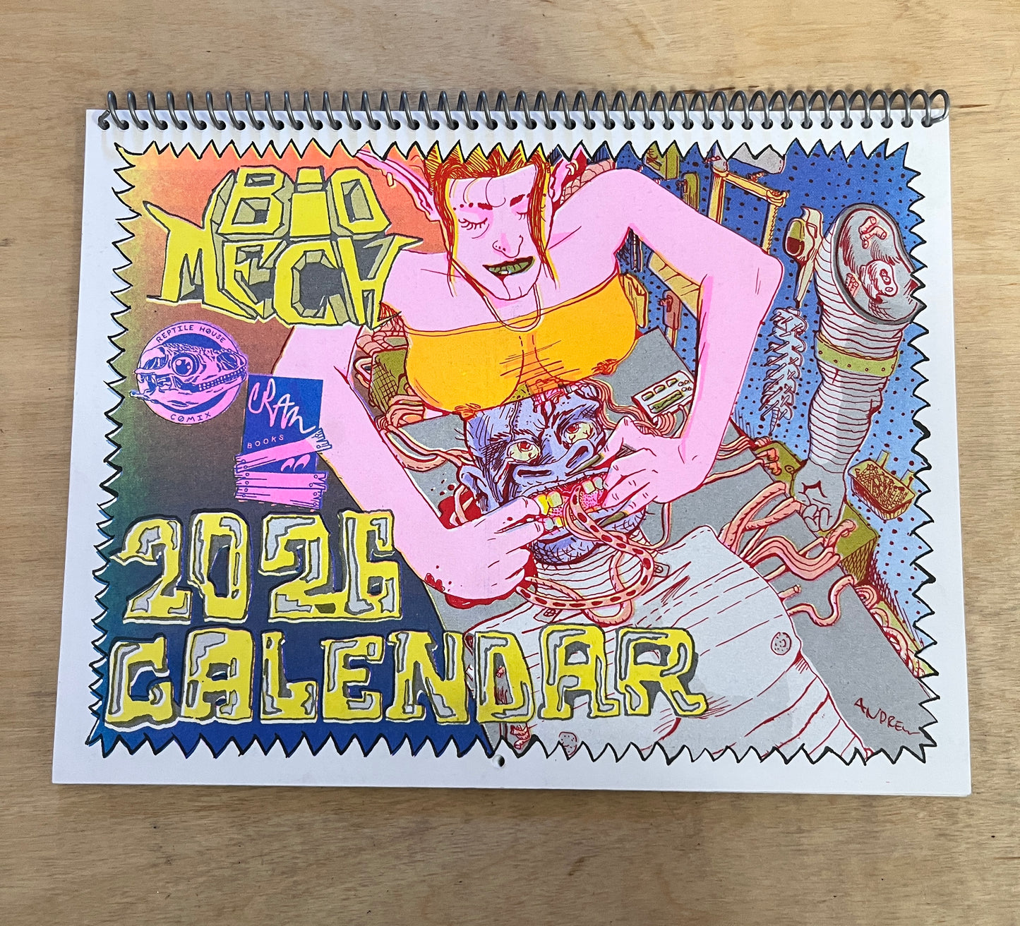 2026 'BIO-MECH' RISO Wall Calendar