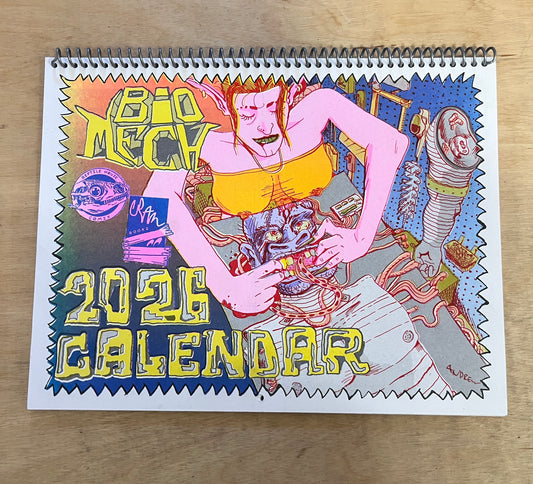 2026 'BIO-MECH' RISO Wall Calendar