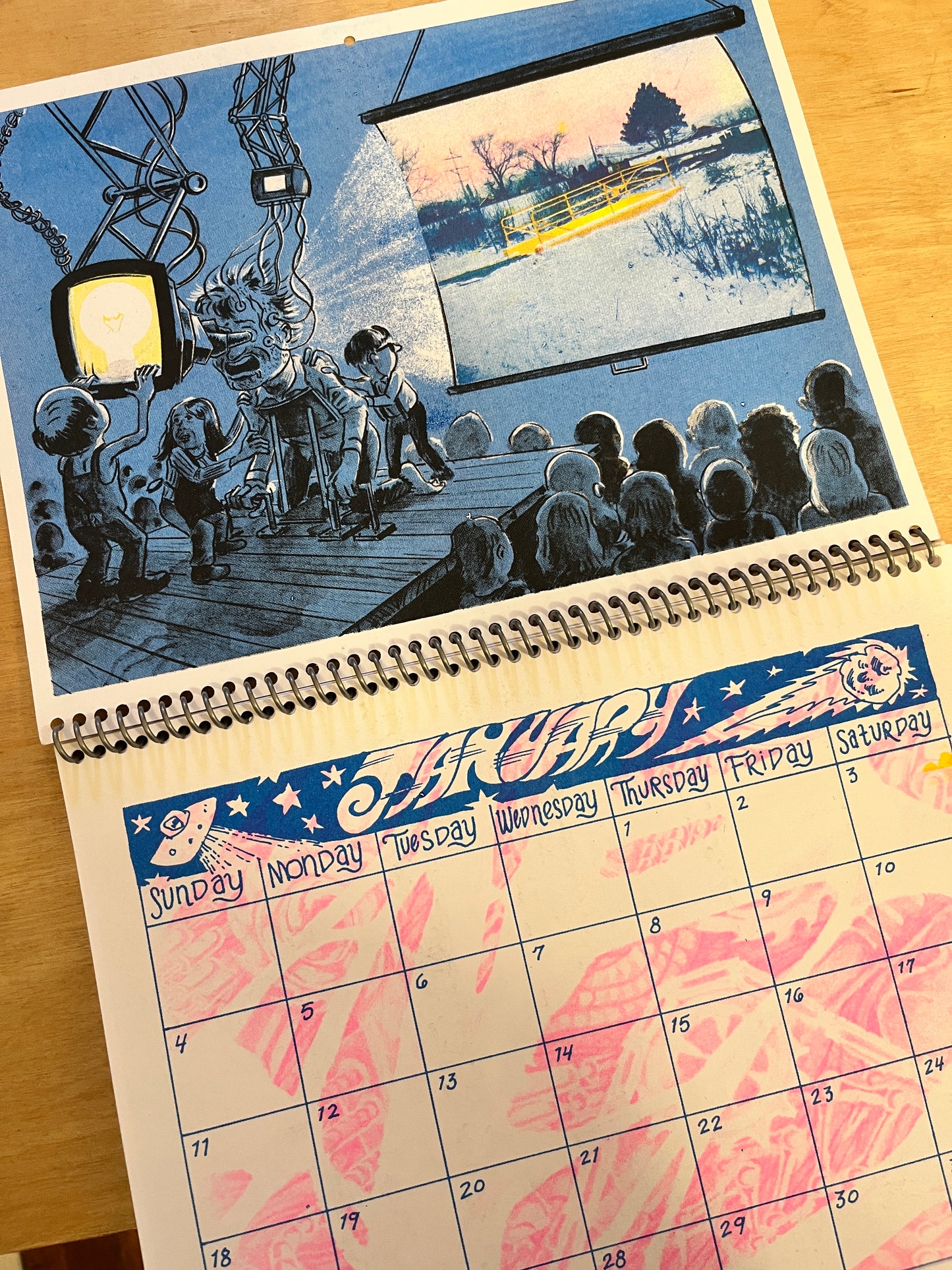 2026 'BIO-MECH' RISO Wall Calendar