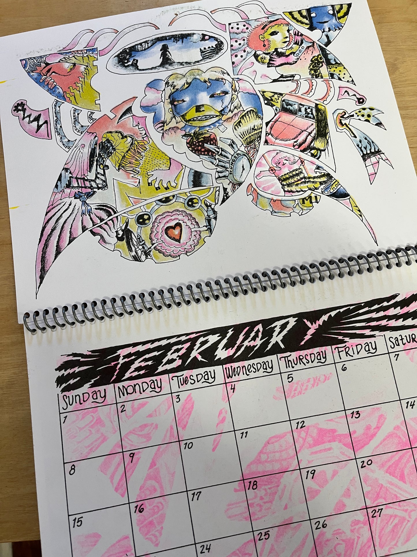 2026 'BIO-MECH' RISO Wall Calendar