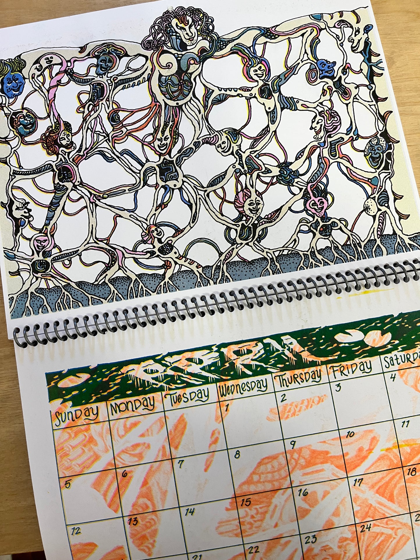 2026 'BIO-MECH' RISO Wall Calendar