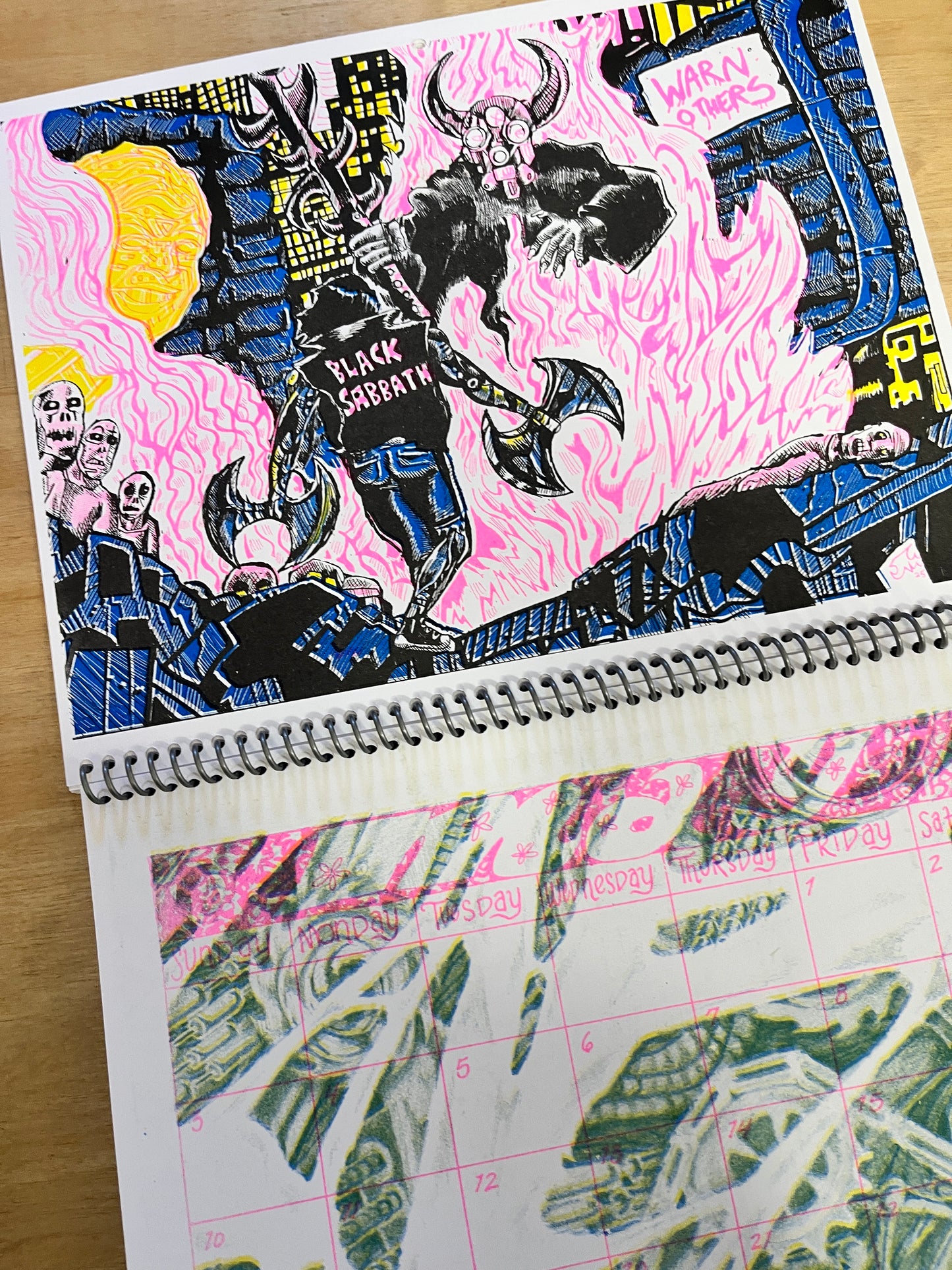 2026 'BIO-MECH' RISO Wall Calendar